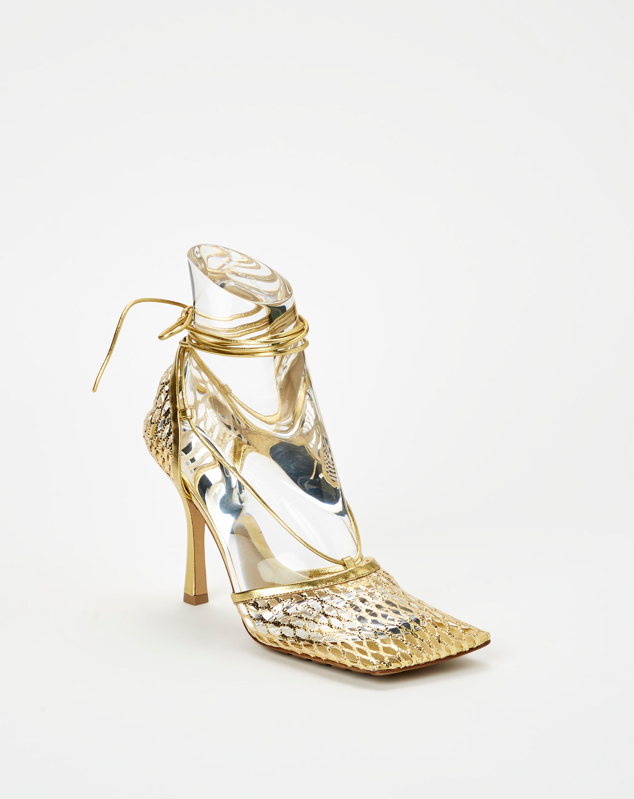 Metallic Mesh Sandal