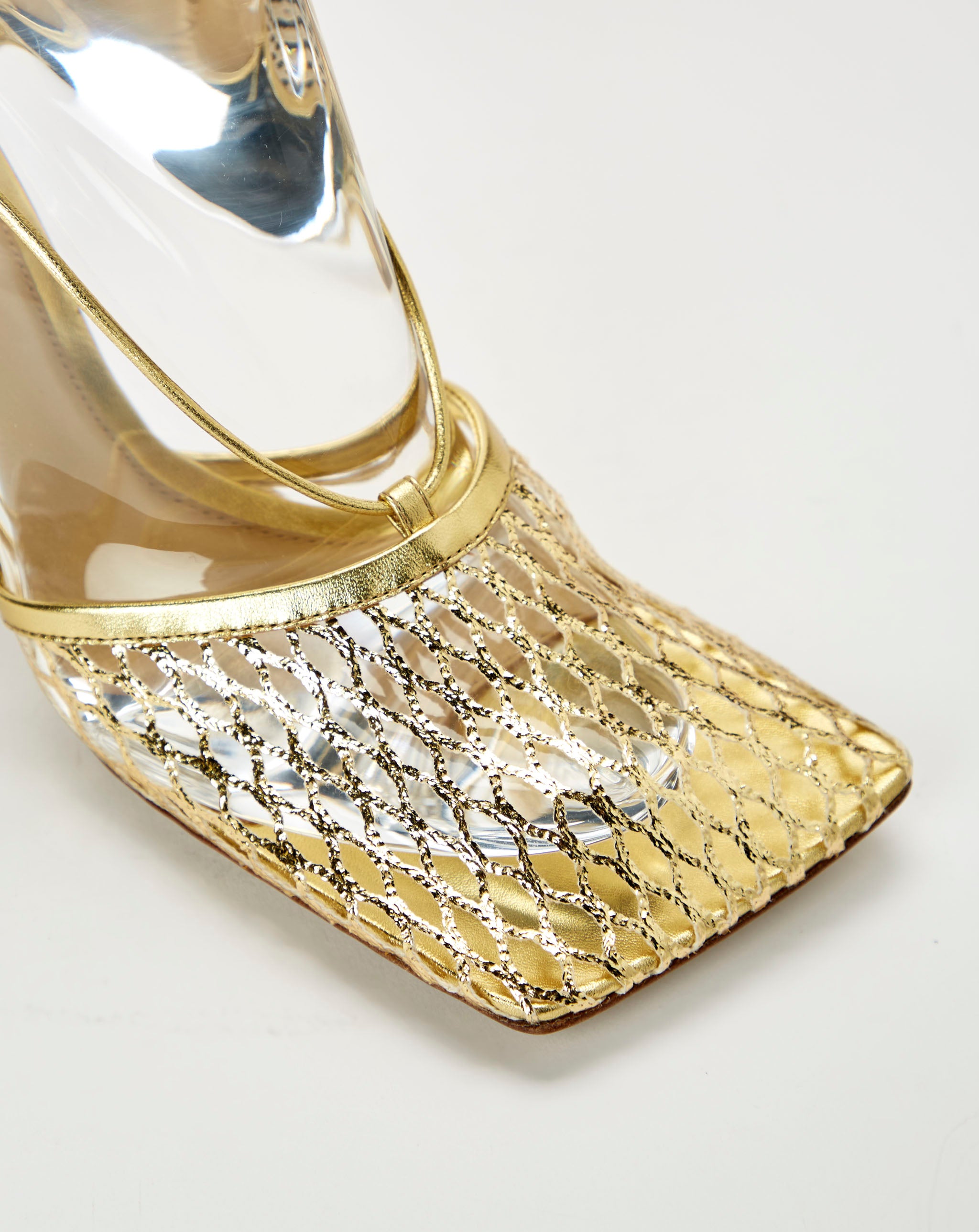 Metallic Mesh Sandal