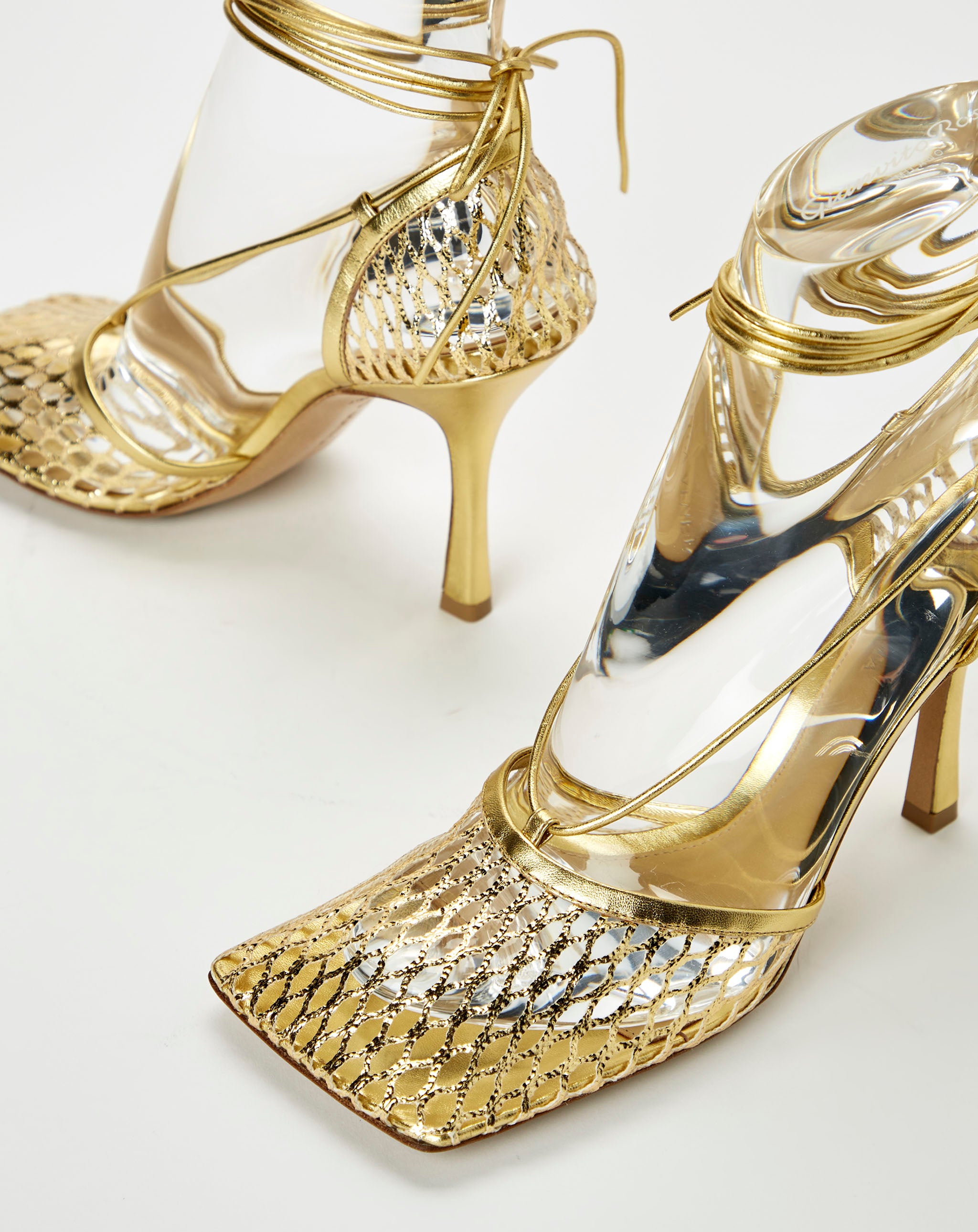 Metallic Mesh Sandal