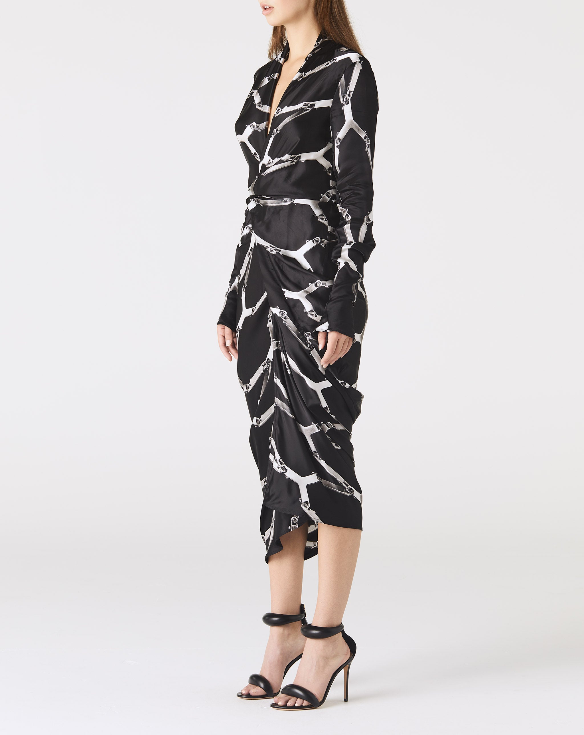 Wrap Dress with Print