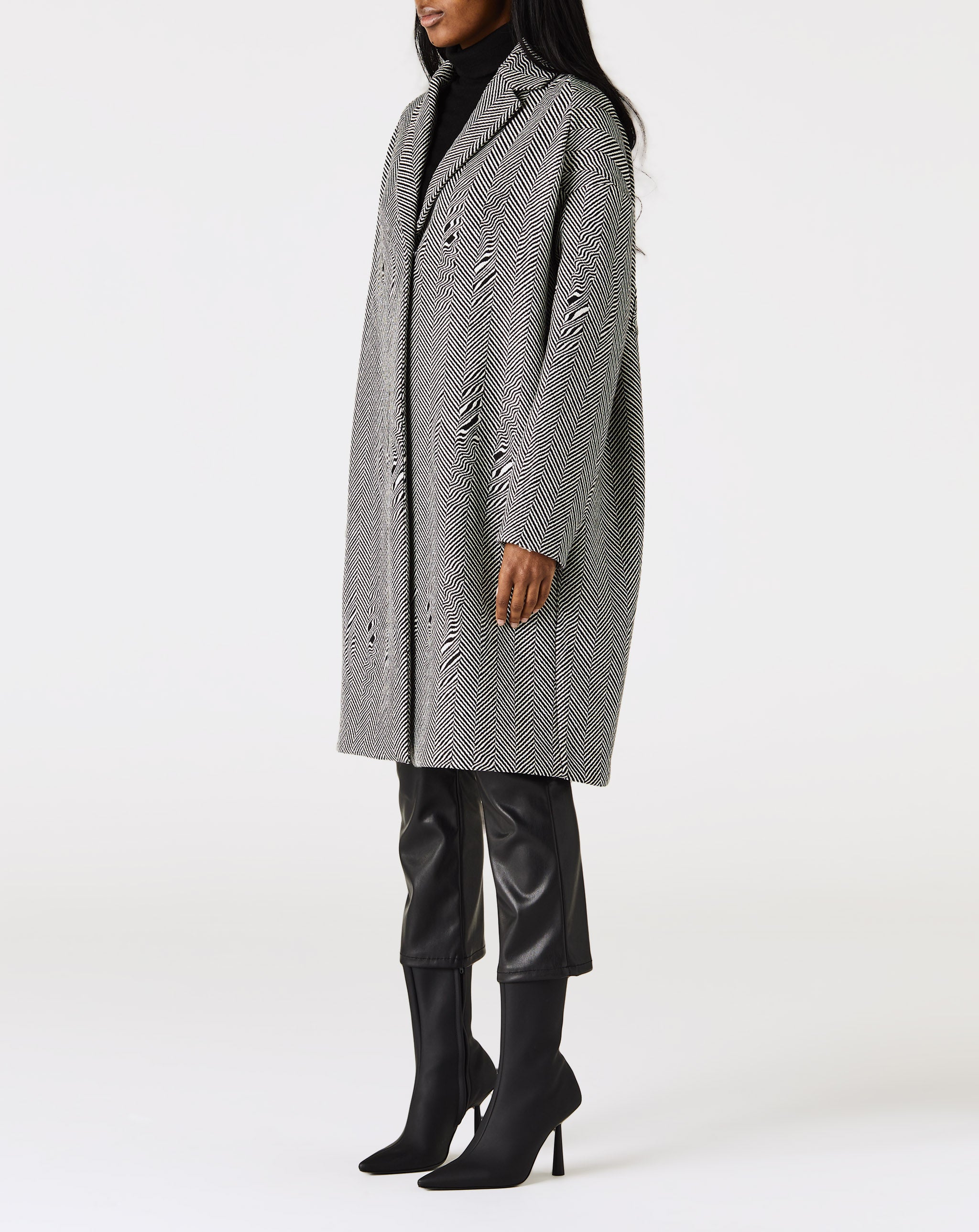 Herringbone Glitch Coat