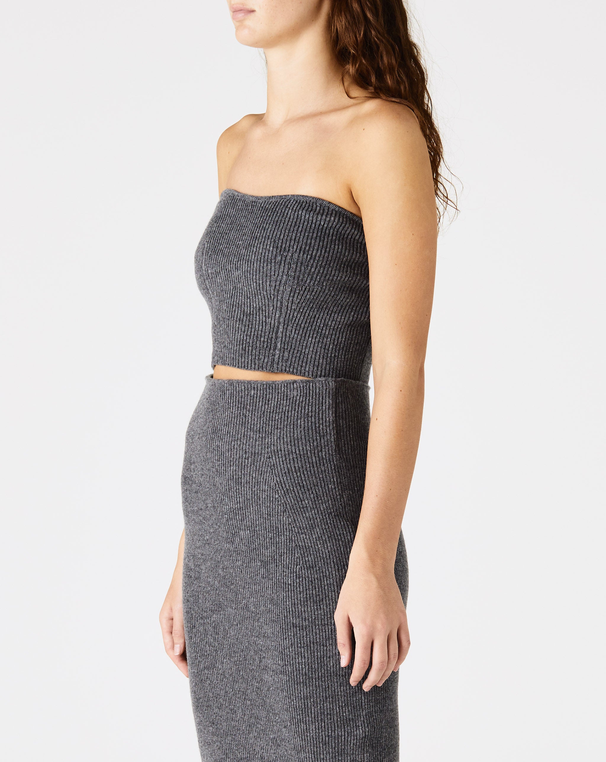 Corset Cut Wool Knit Bustier