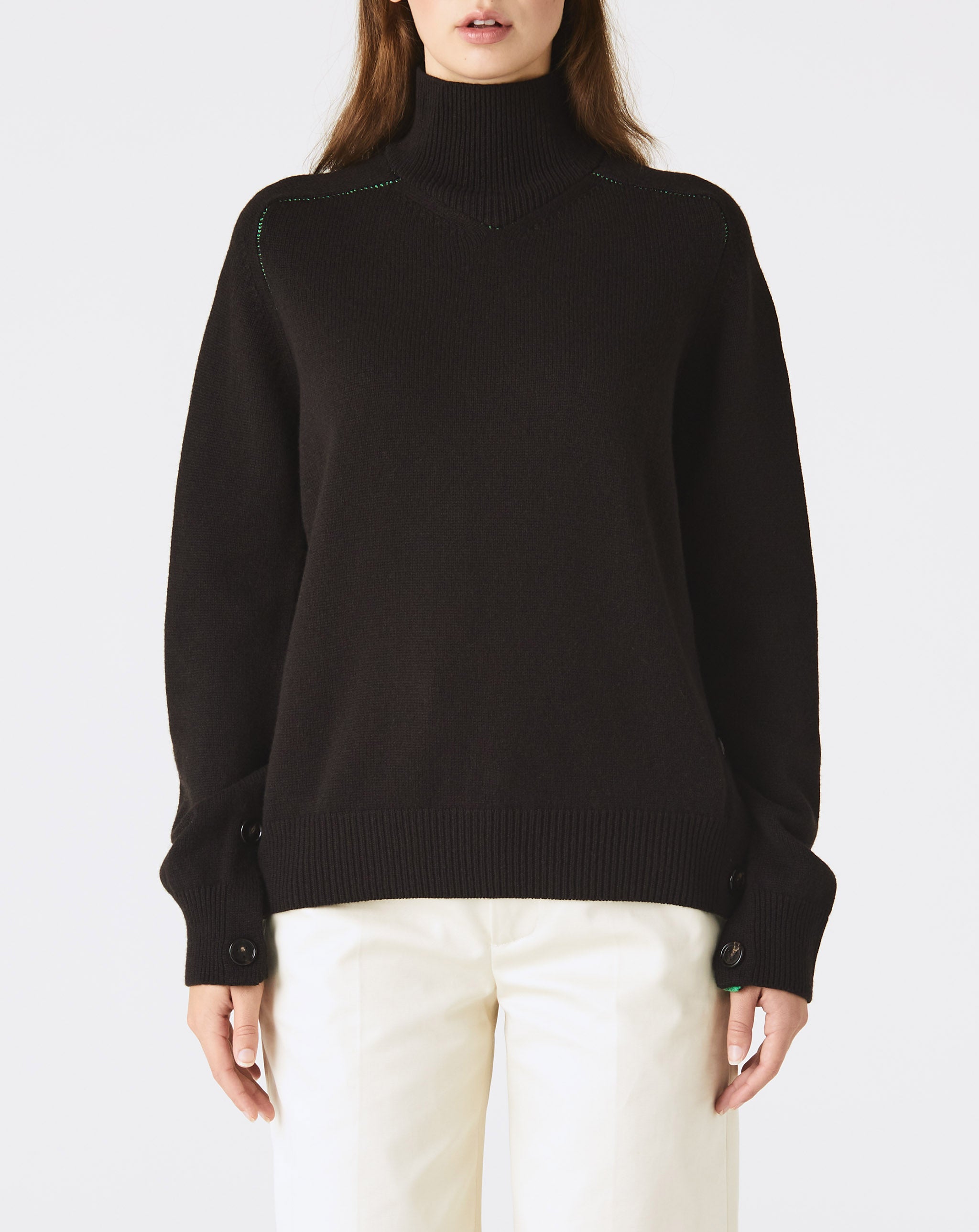 Turtleneck with Split Hem