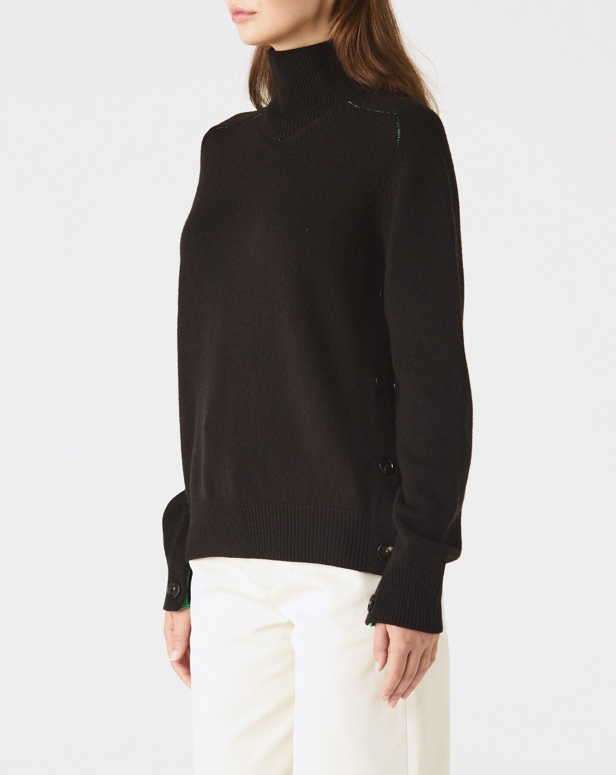 Turtleneck with Split Hem