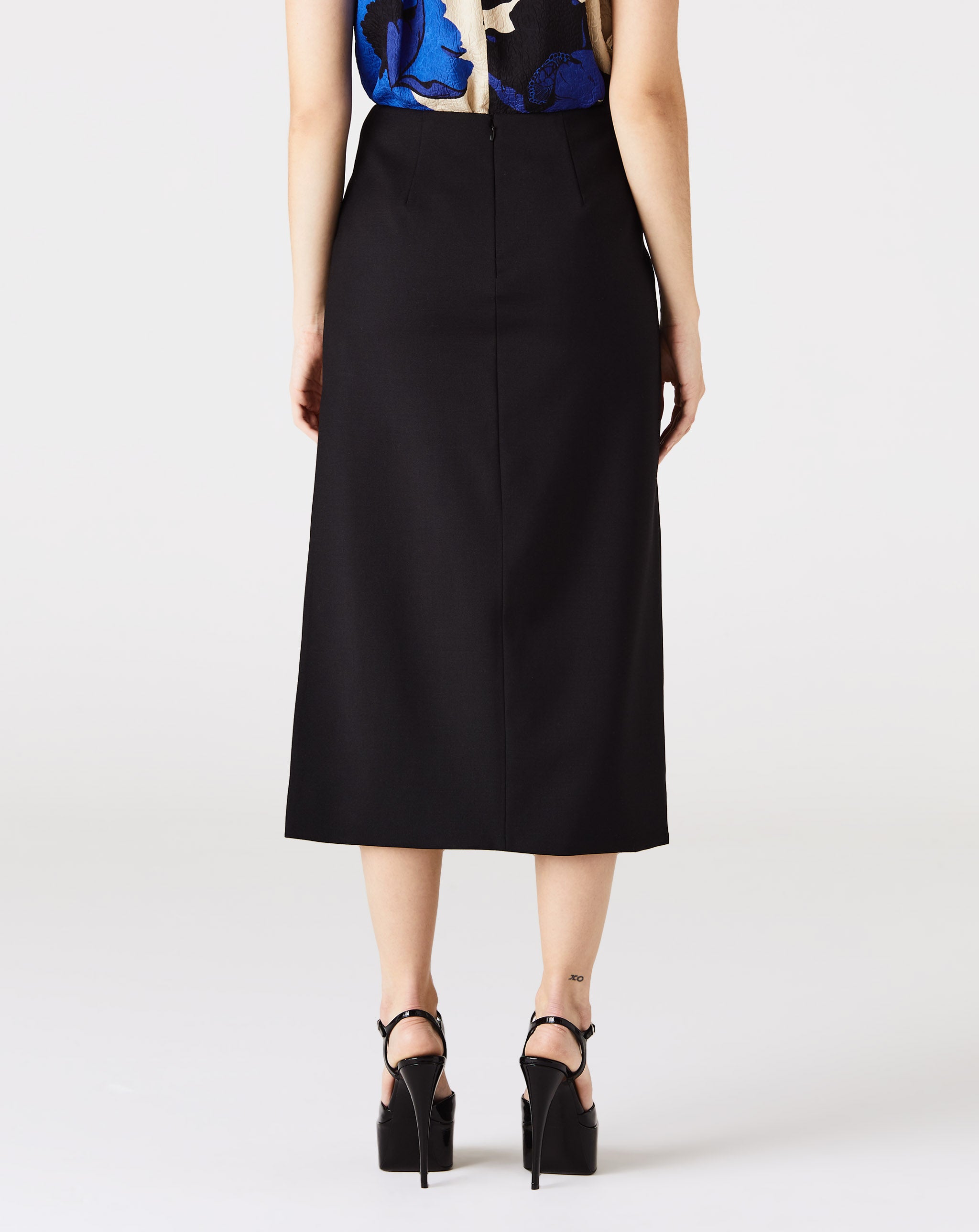 Slit Pencil Skirt