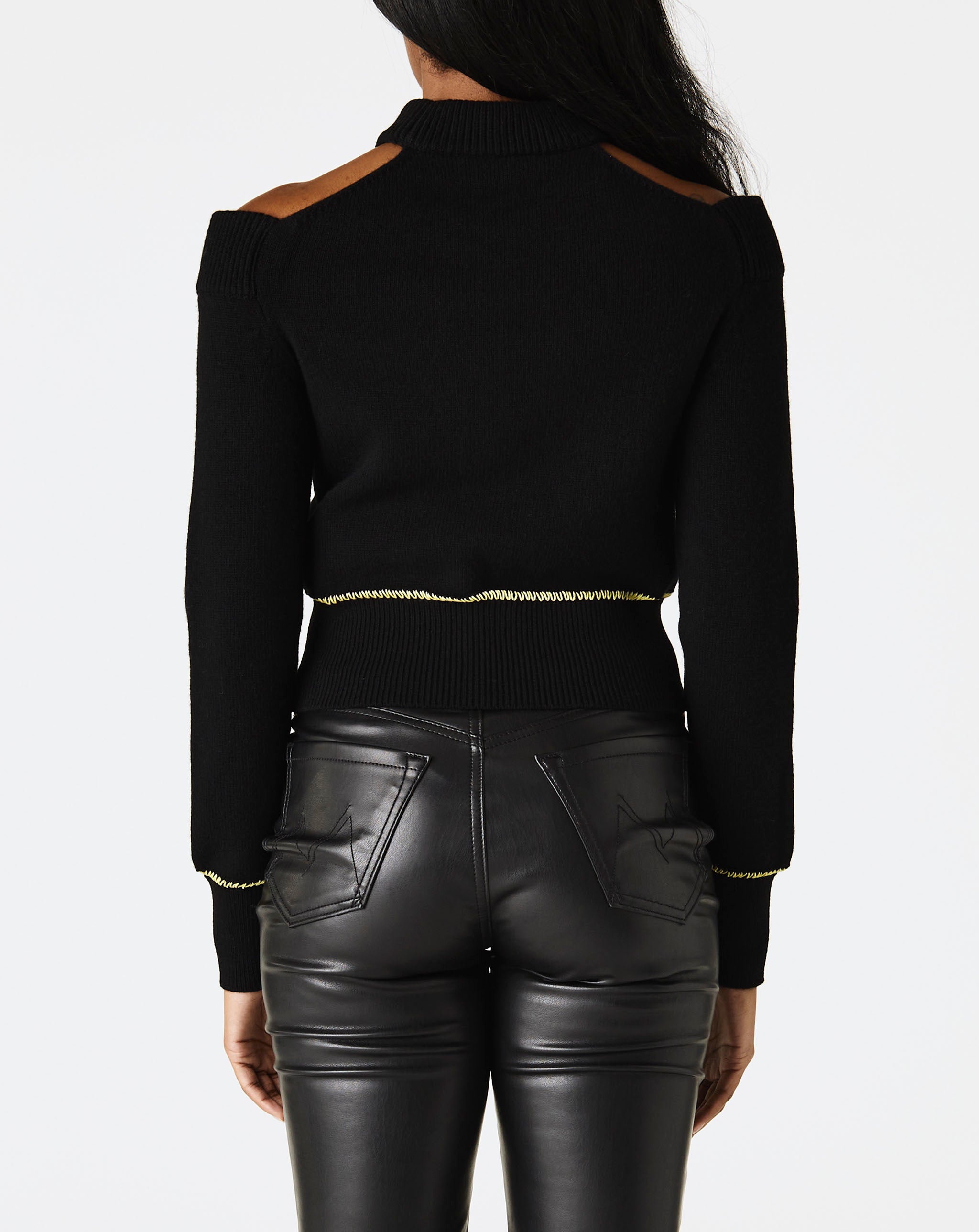 Slashed Neck Sweater