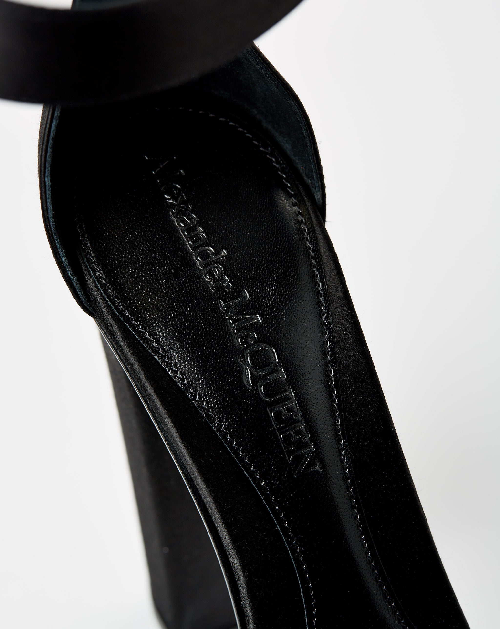Platform Satin Evening Sandals