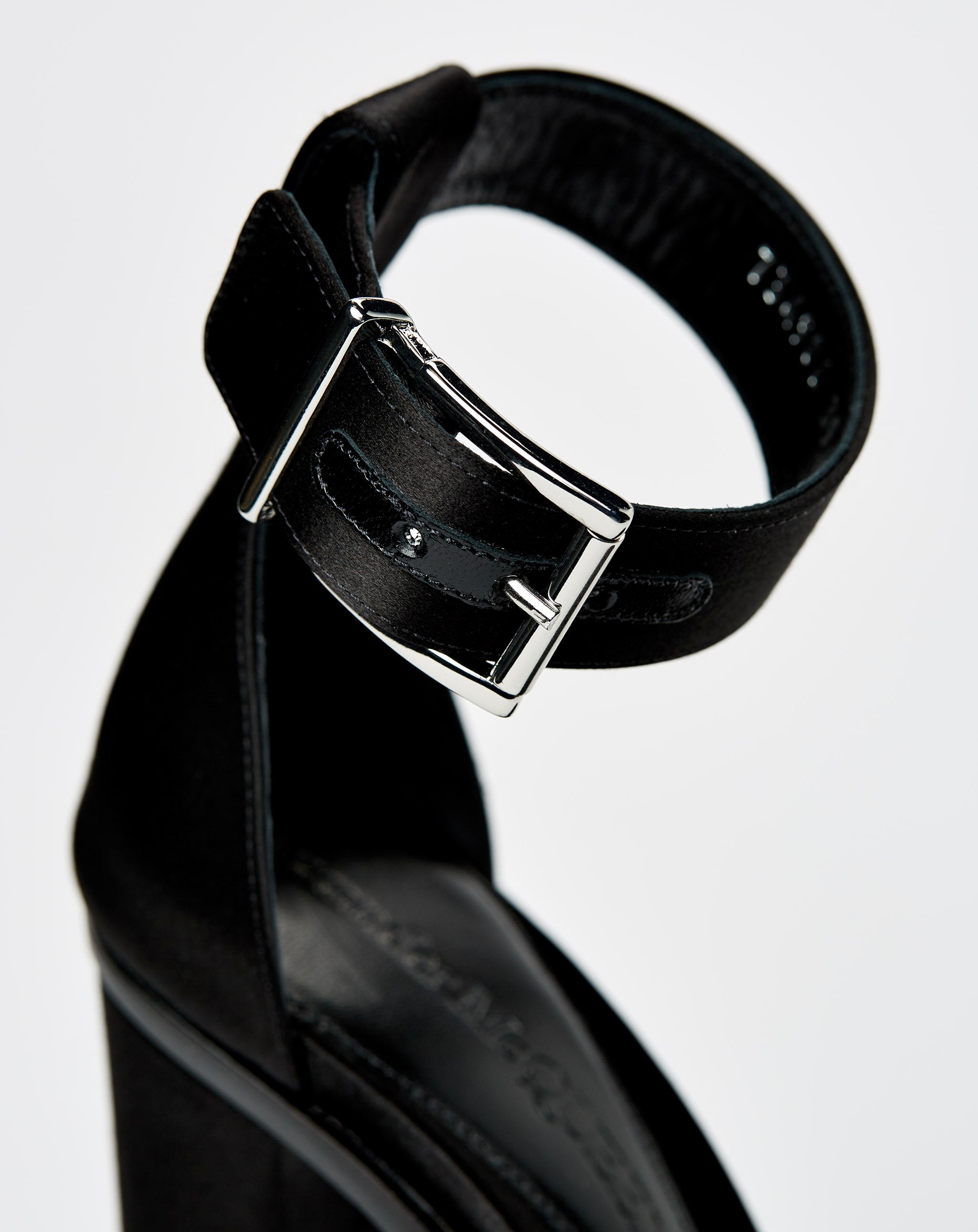 Platform Satin Evening Sandals