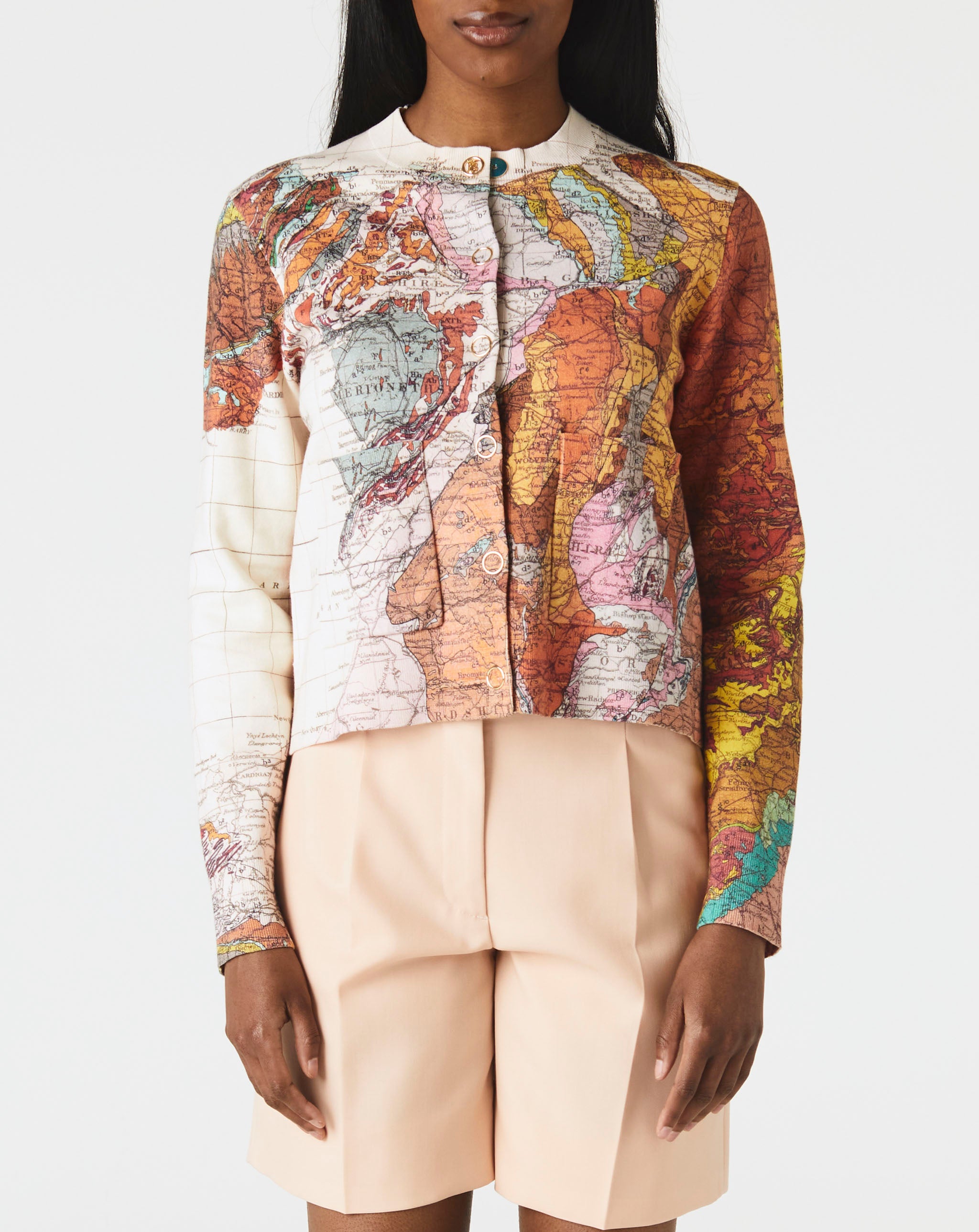 Paz Map Cardigan