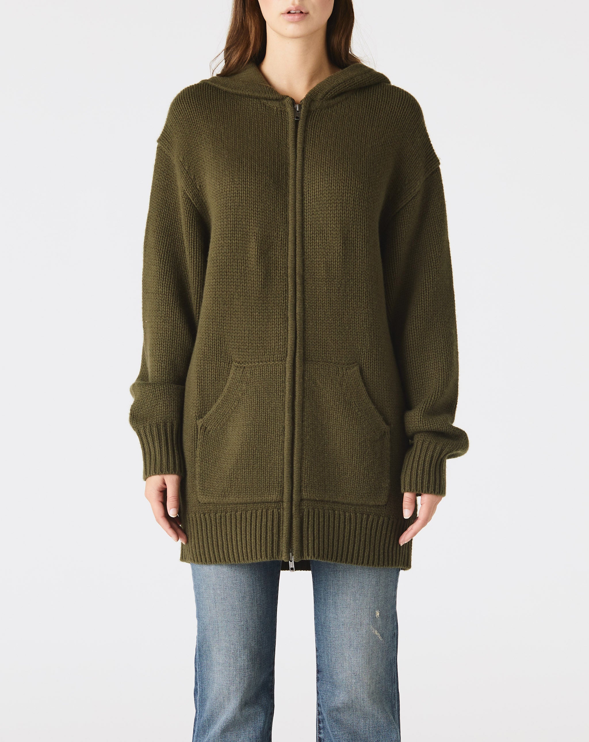 Atticus Oversized Zip Knit Hoodie