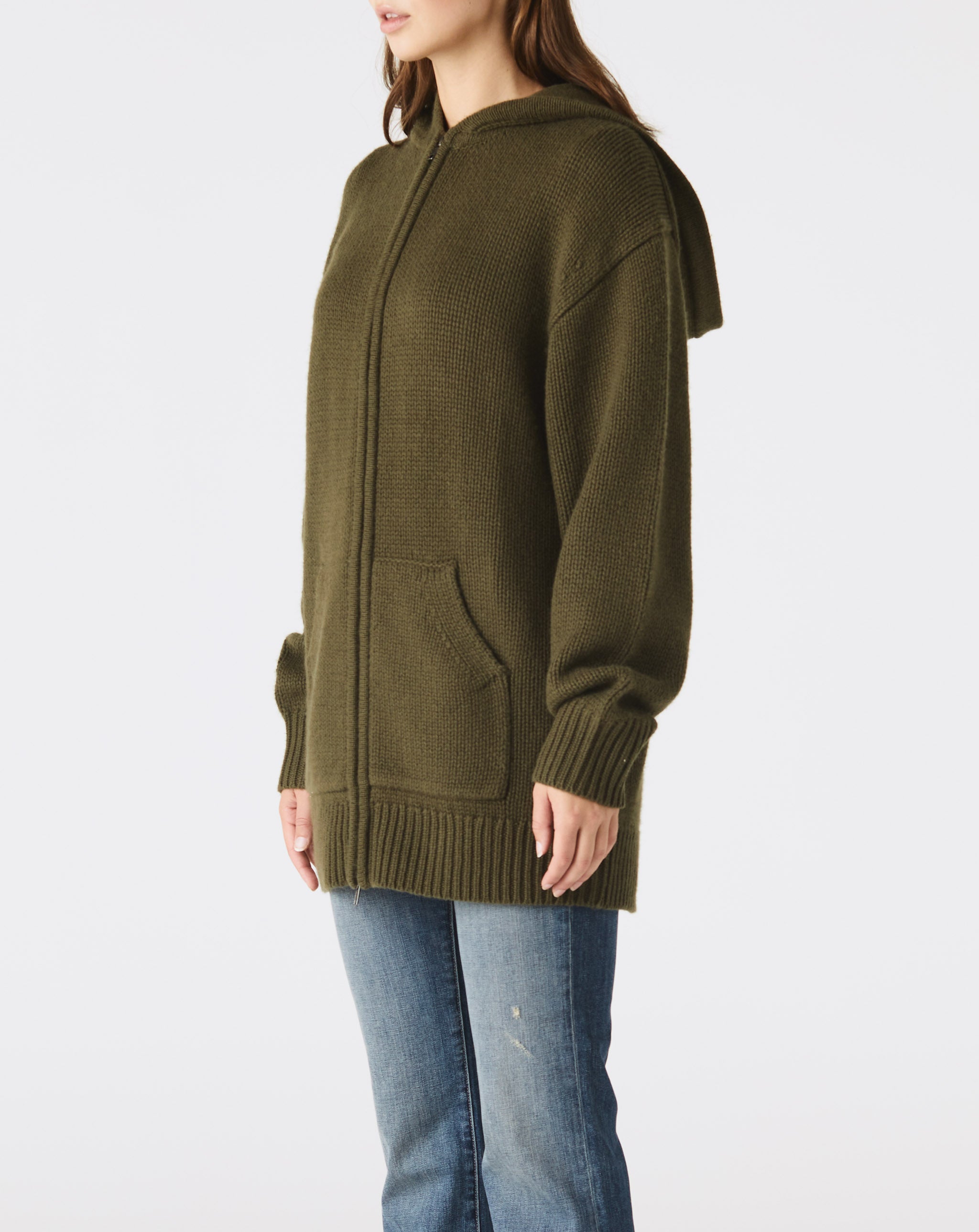 Atticus Oversized Zip Knit Hoodie