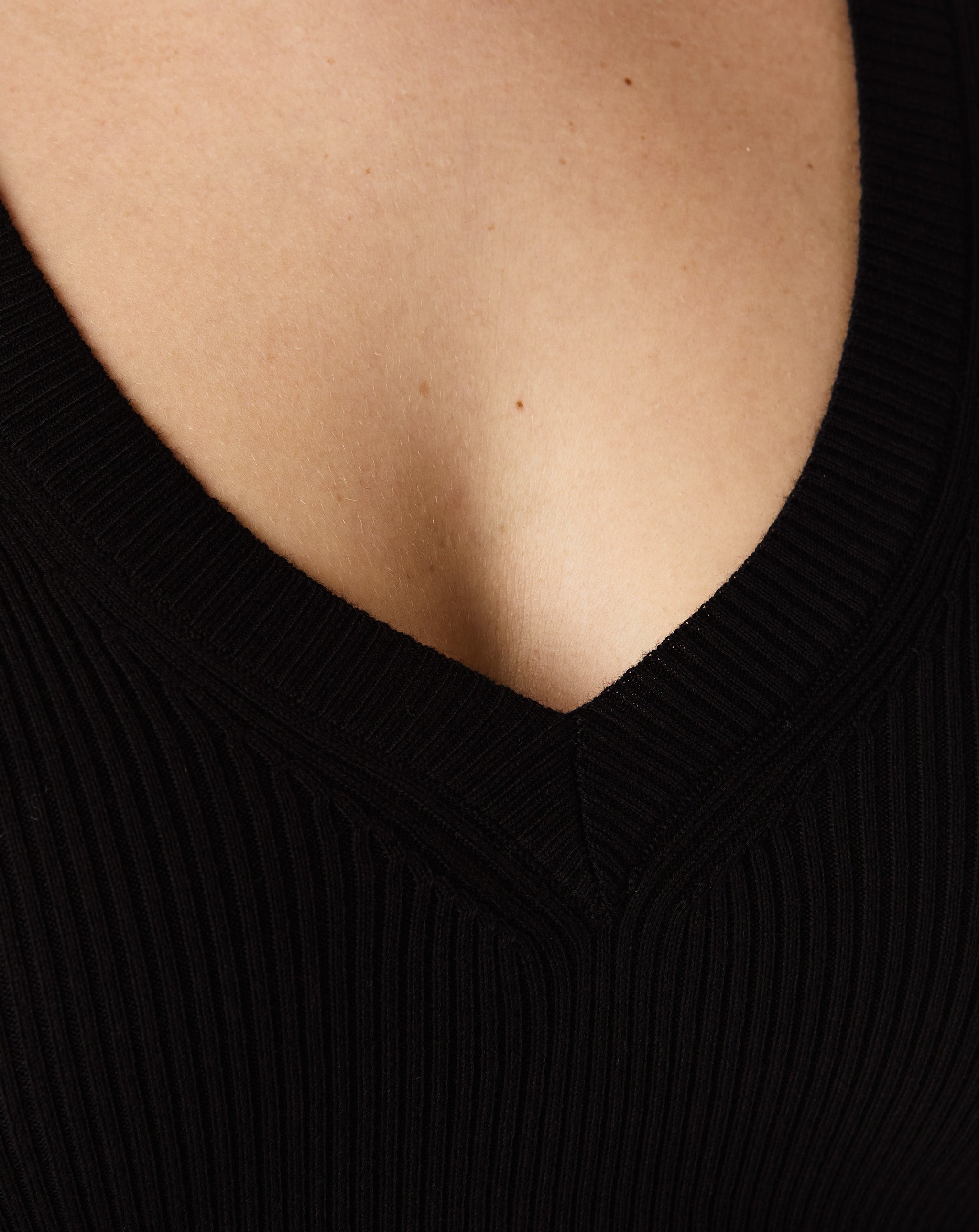 Italia Cotton Ribbed Sweater