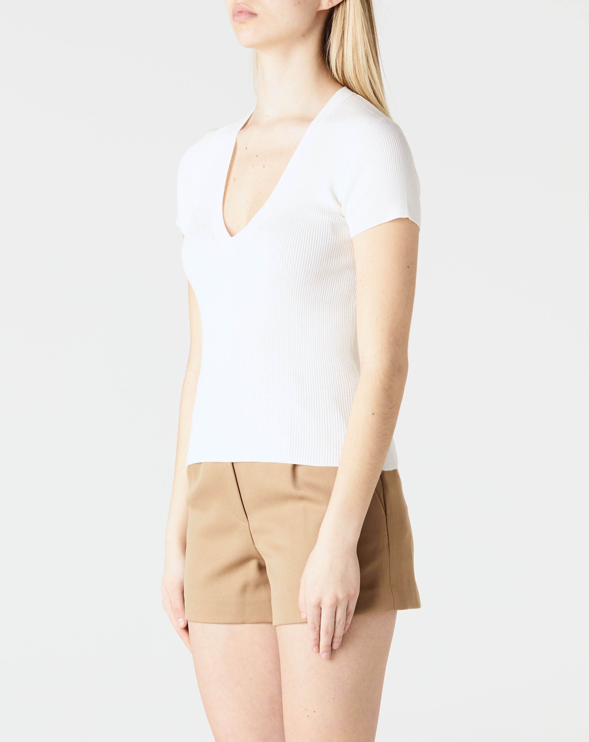 Italia Cotton Ribbed Sweater