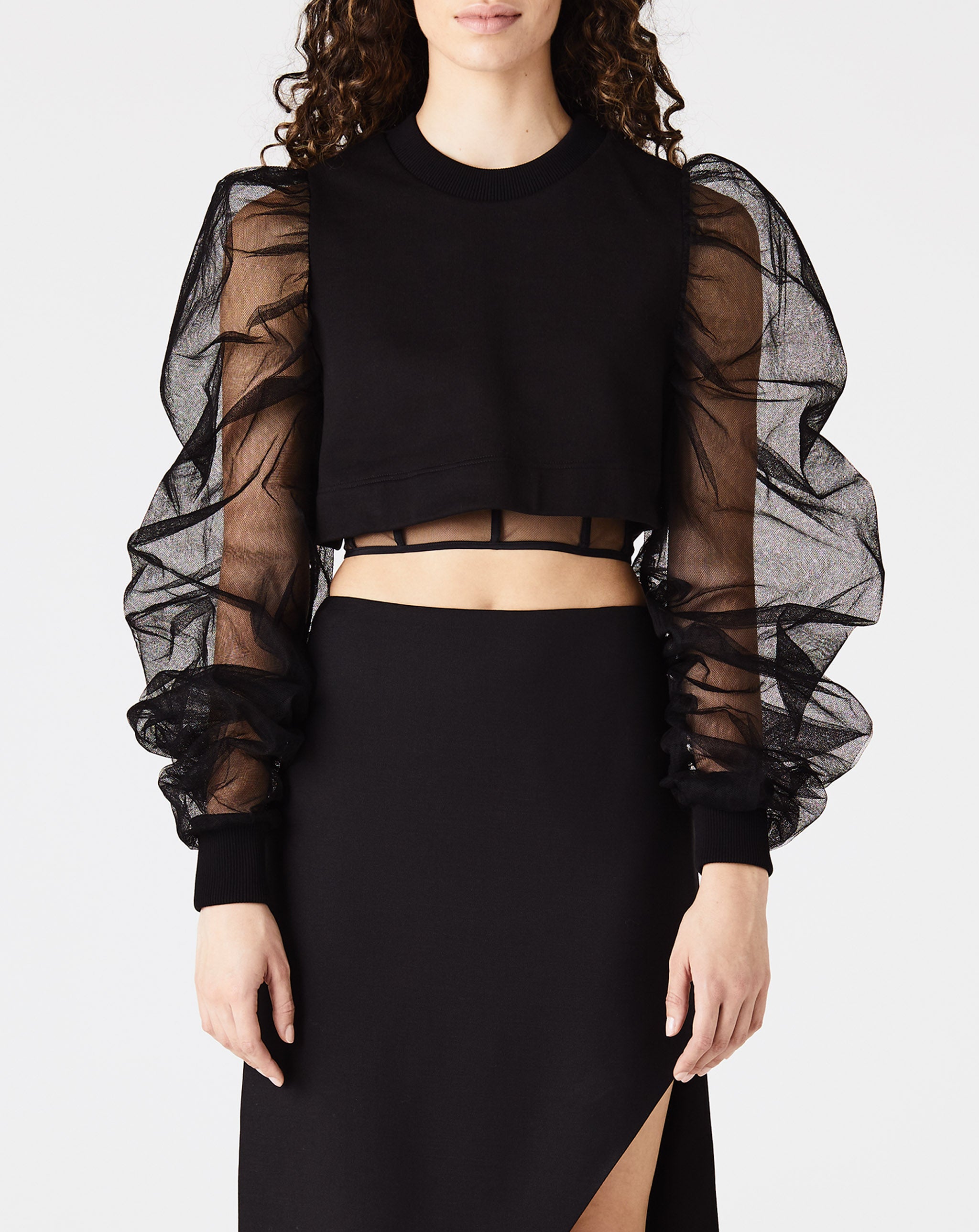 Tulle Sleeve Top