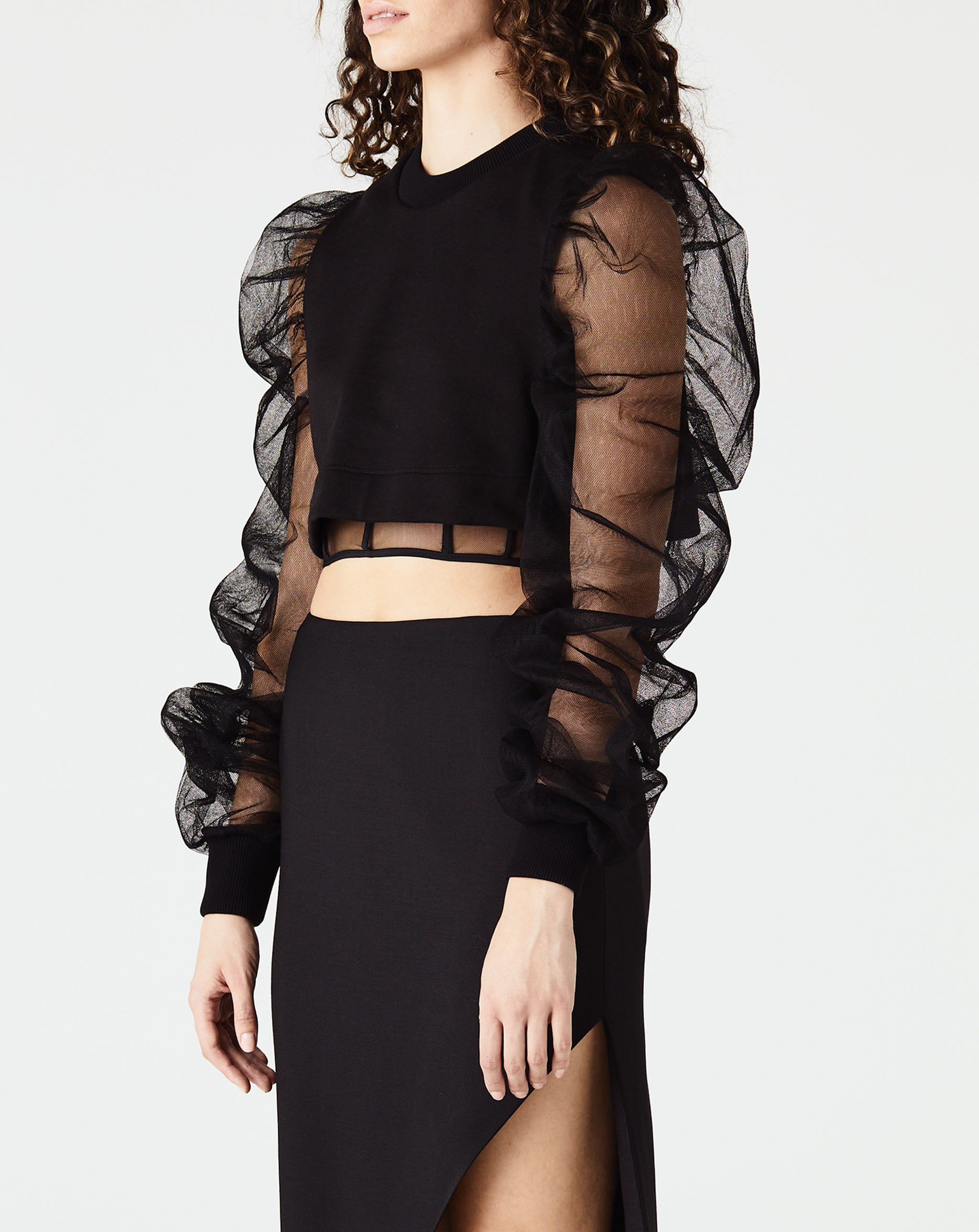 Tulle Sleeve Top