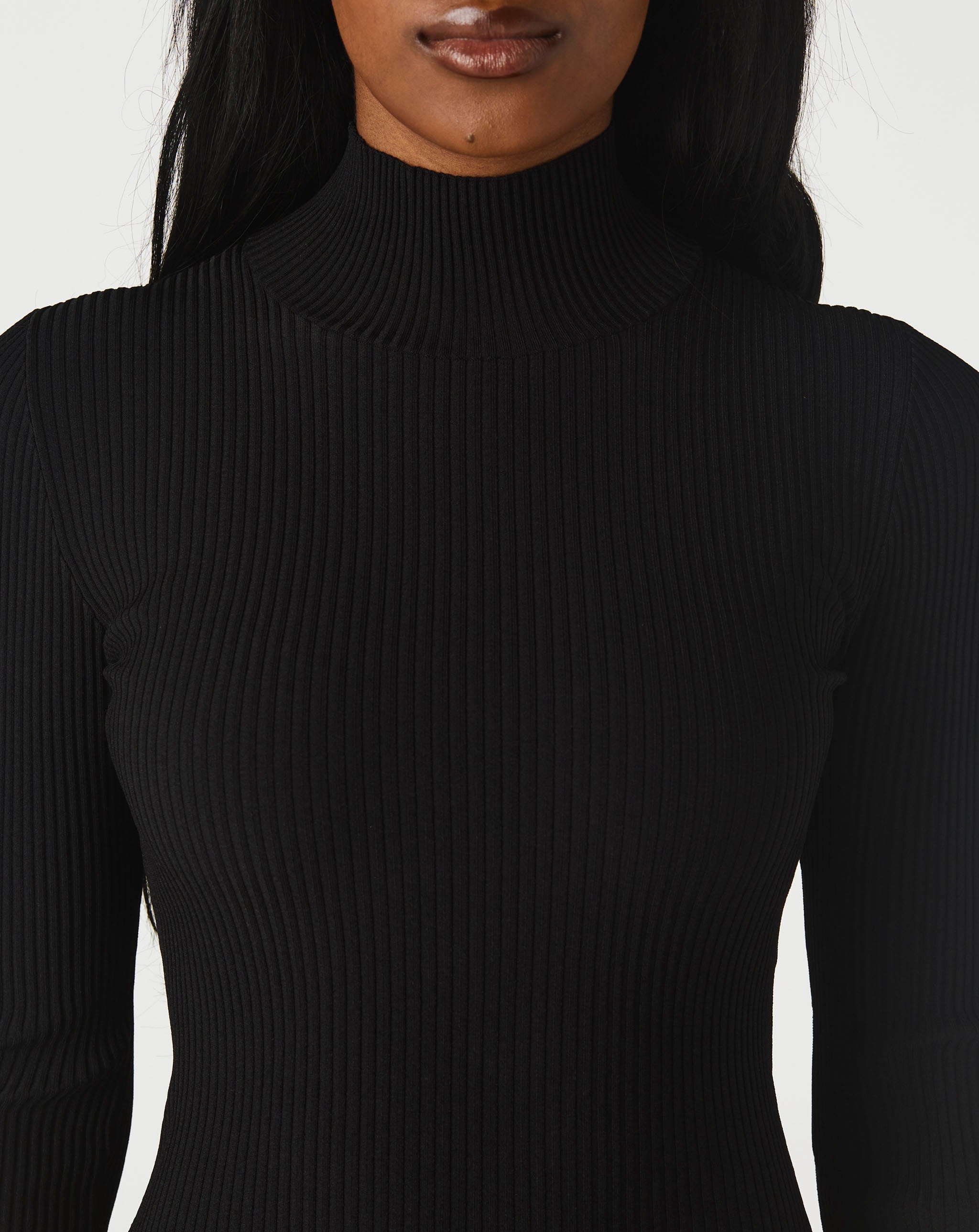 Ribbed Turtleneck Dress