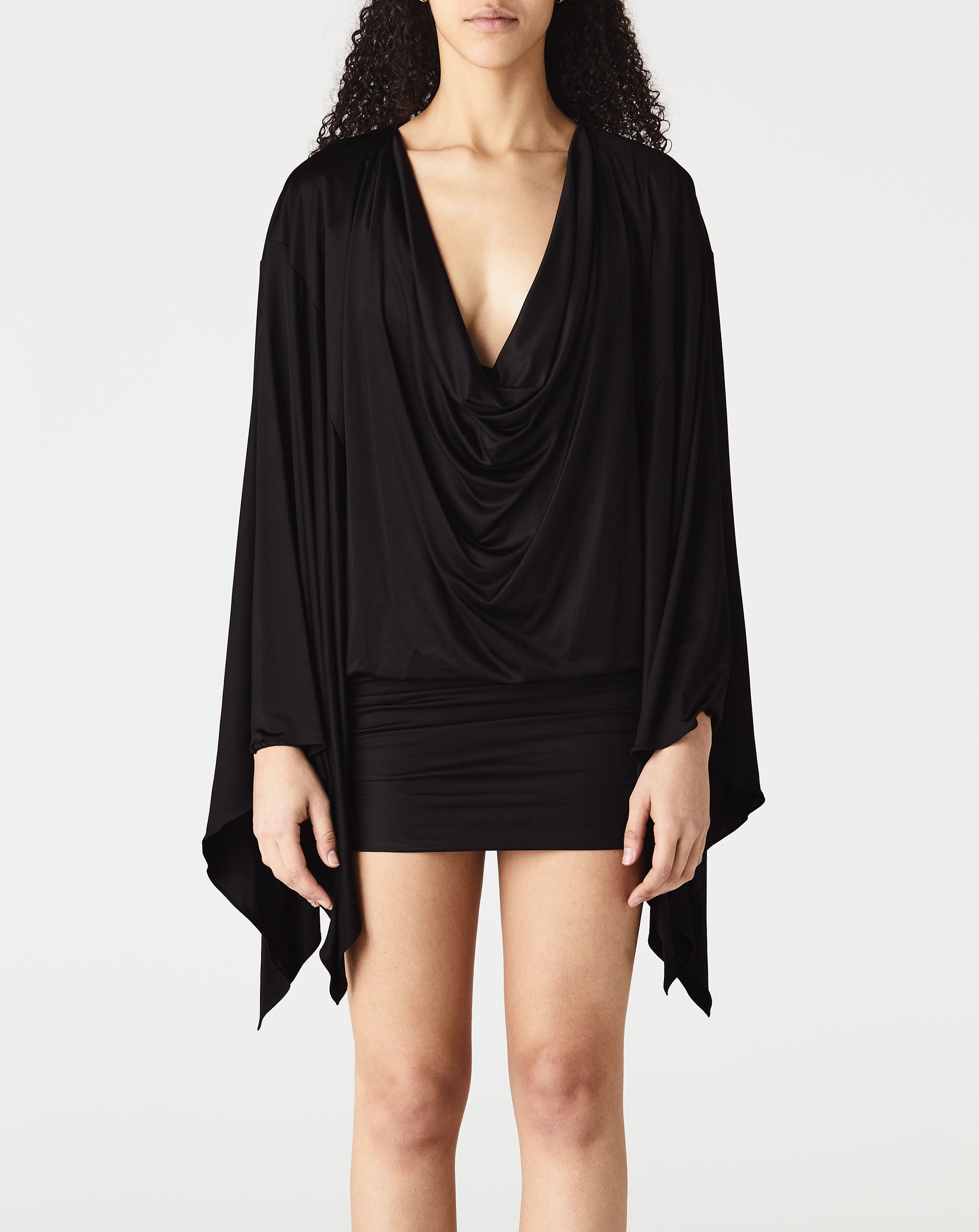 Slick Jersey Cocktail Mini Dress