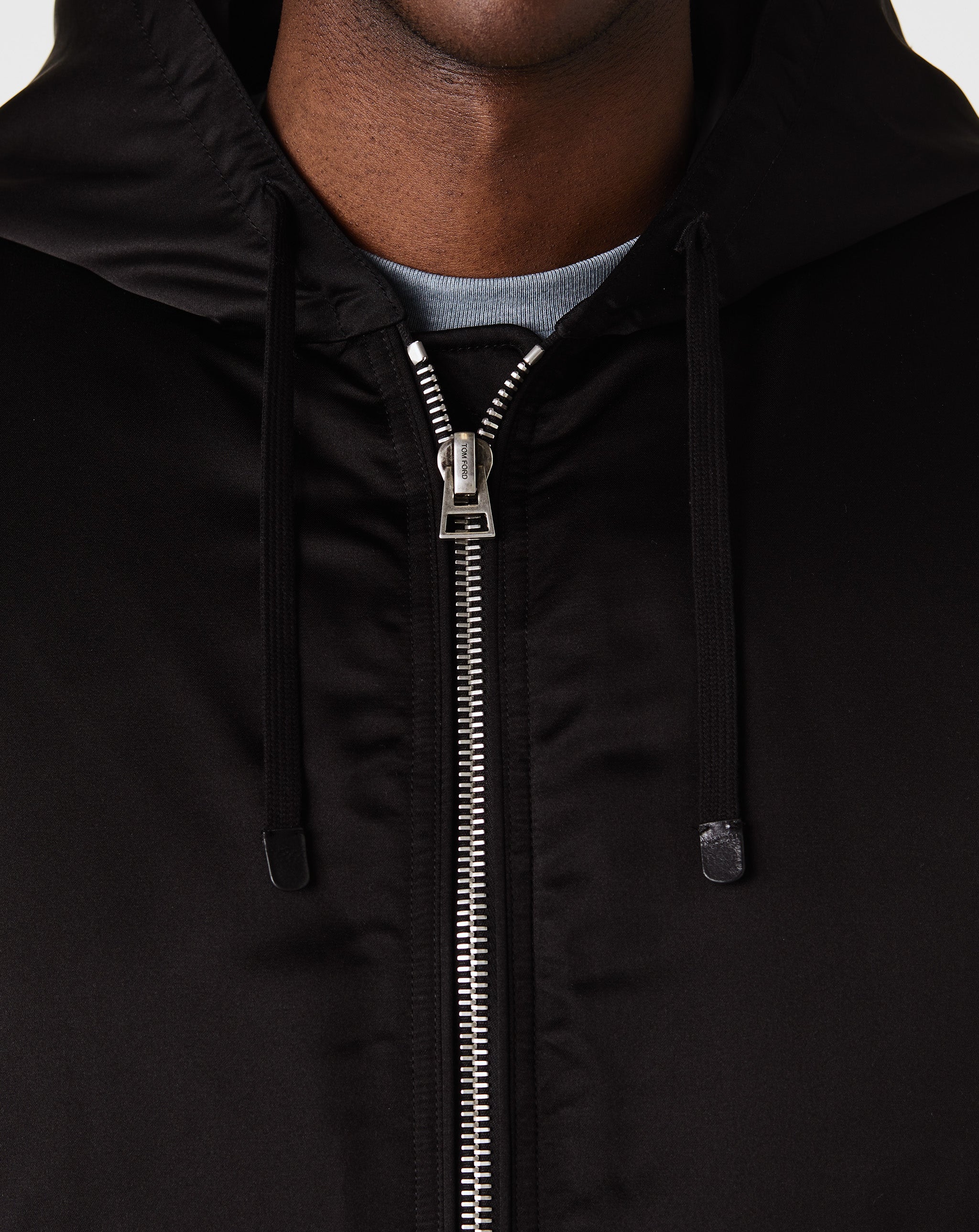 Jap. Satin Bomber Hoodie