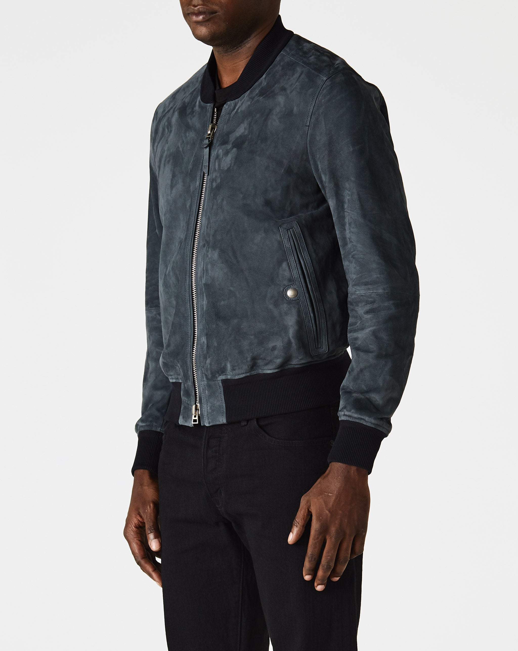 Suede Bomber Jacket