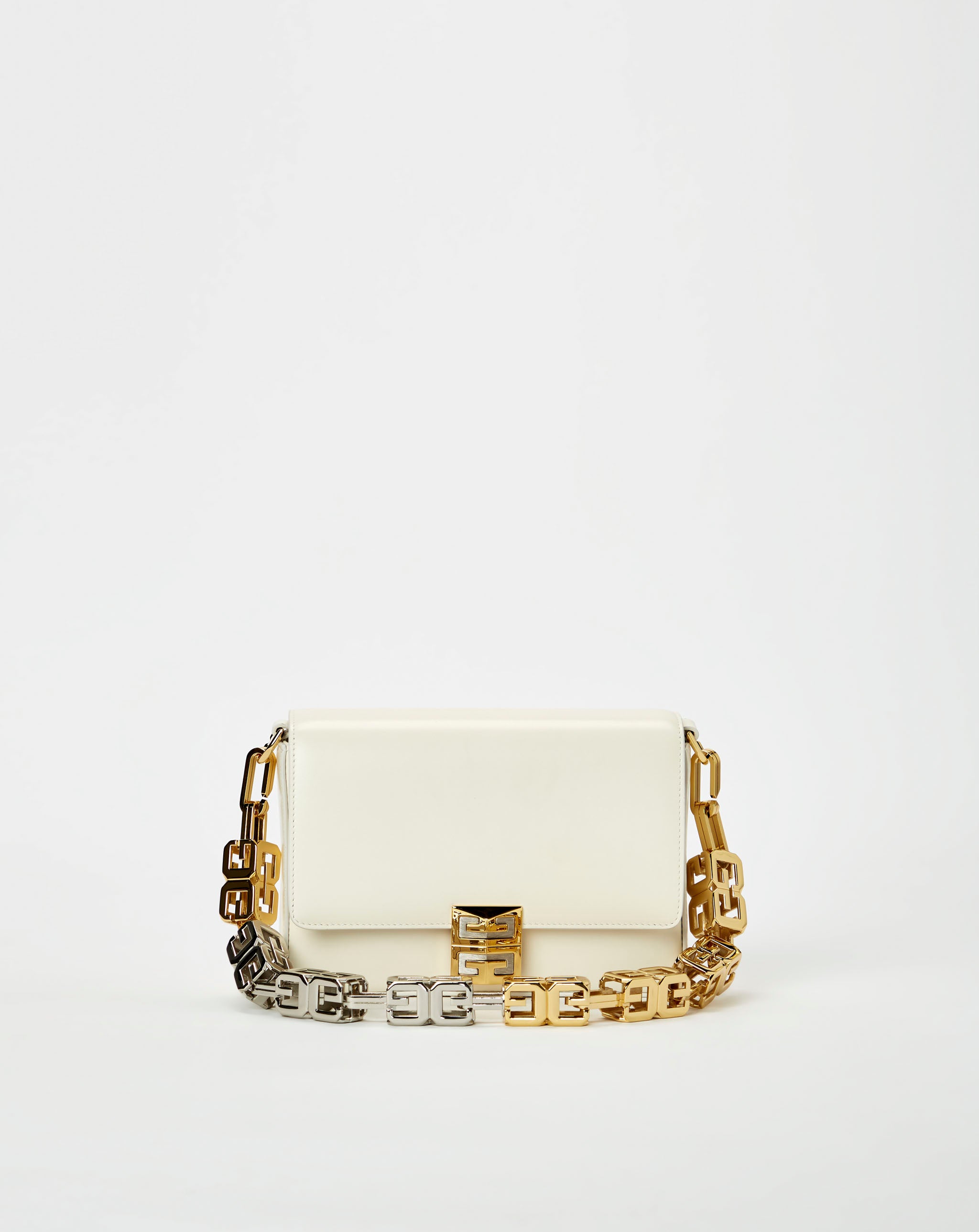 4G Medium Crossbody Canvas Bag with Cube Chain