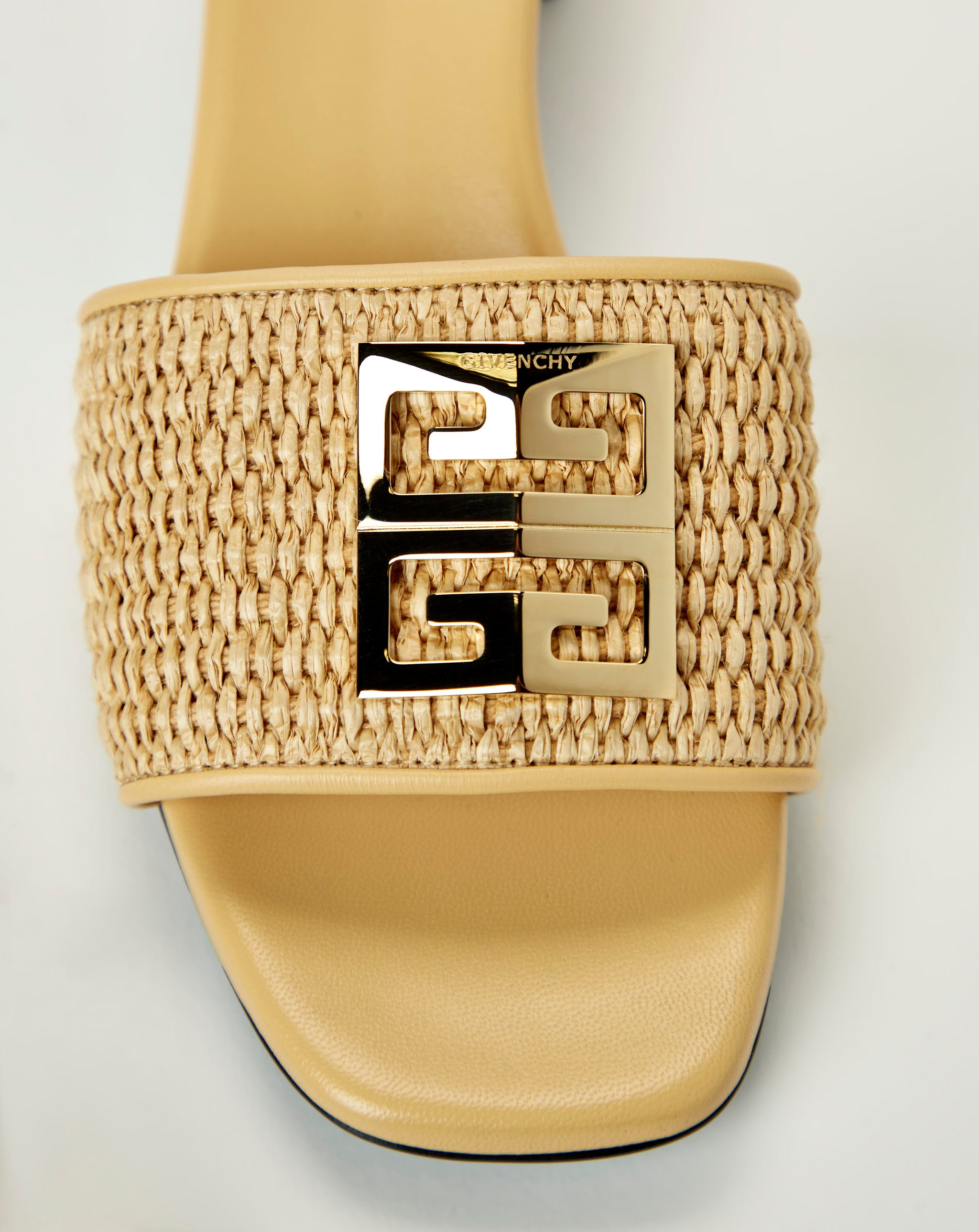 4G Raffia 45 Block Heel