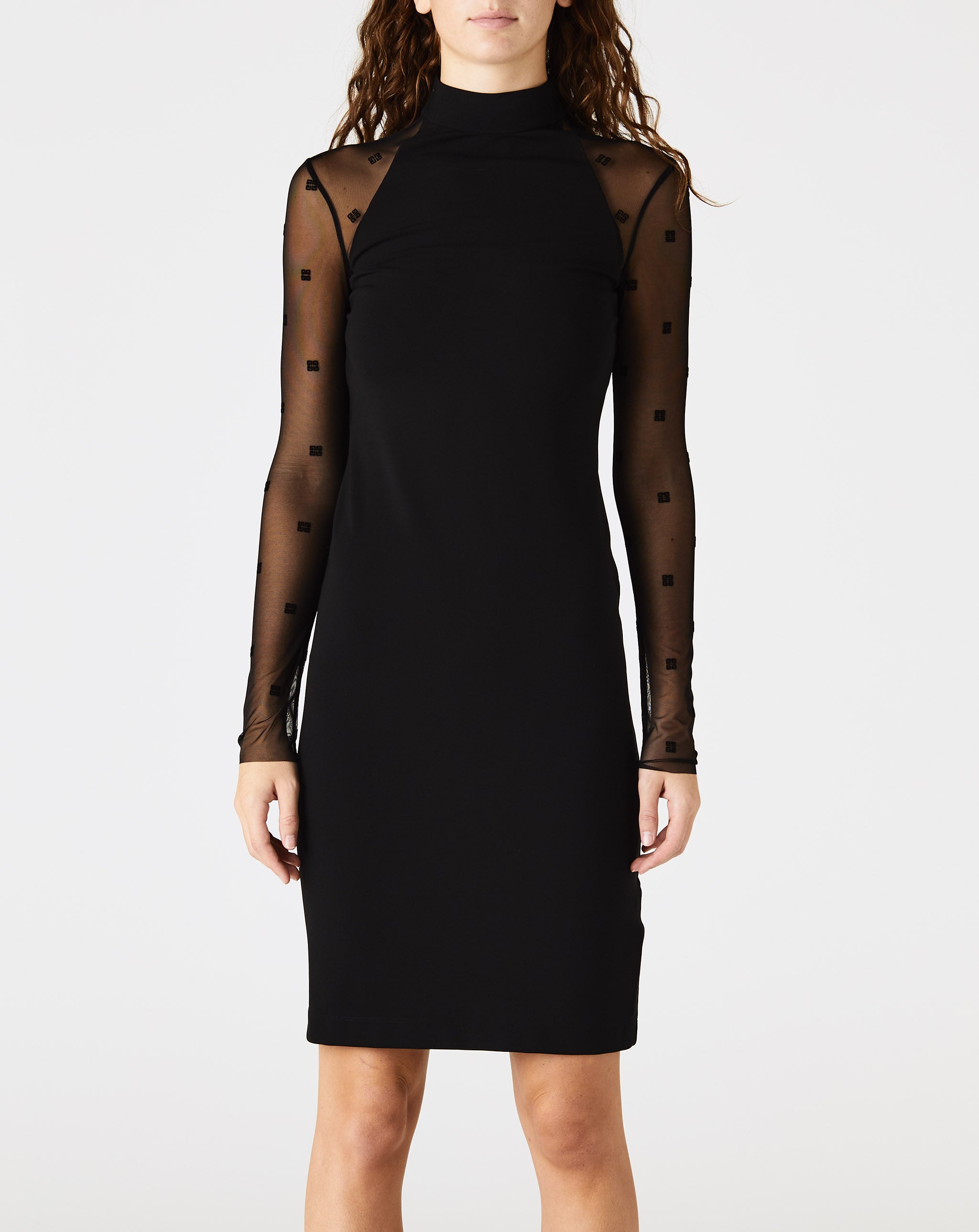 Long Sleeve Jersey Halter Dress
