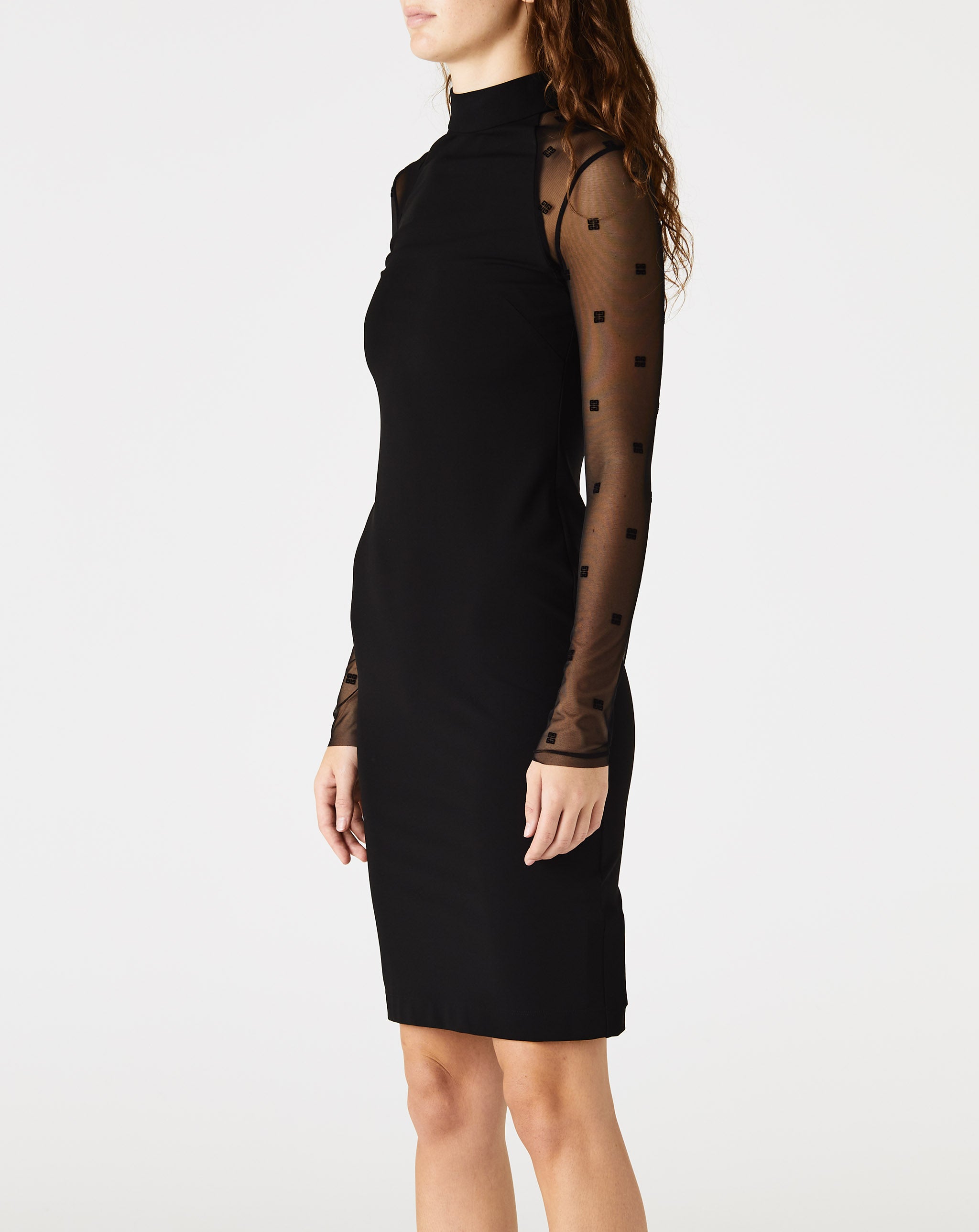 Long Sleeve Jersey Halter Dress