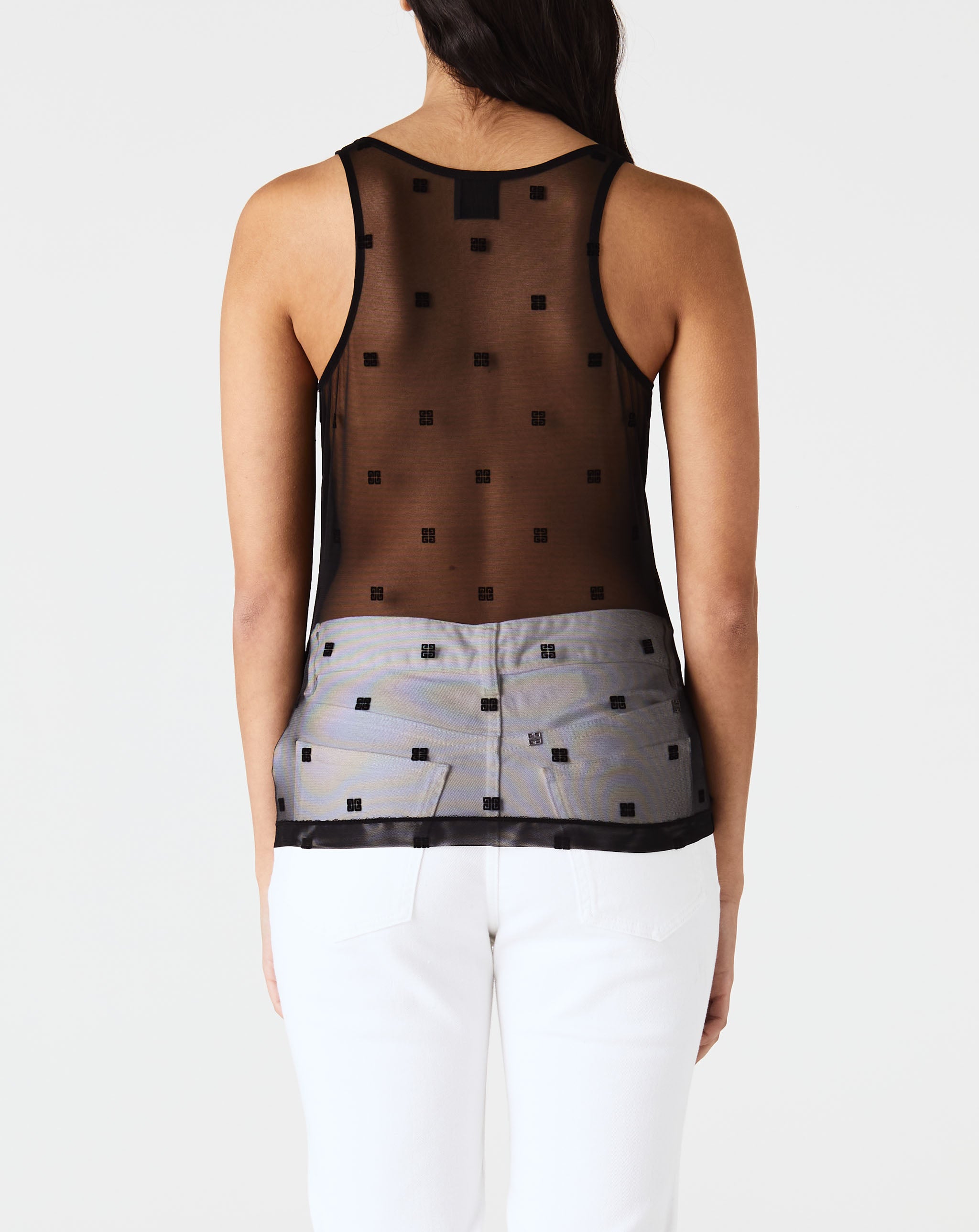 Sheer Back Tank Top
