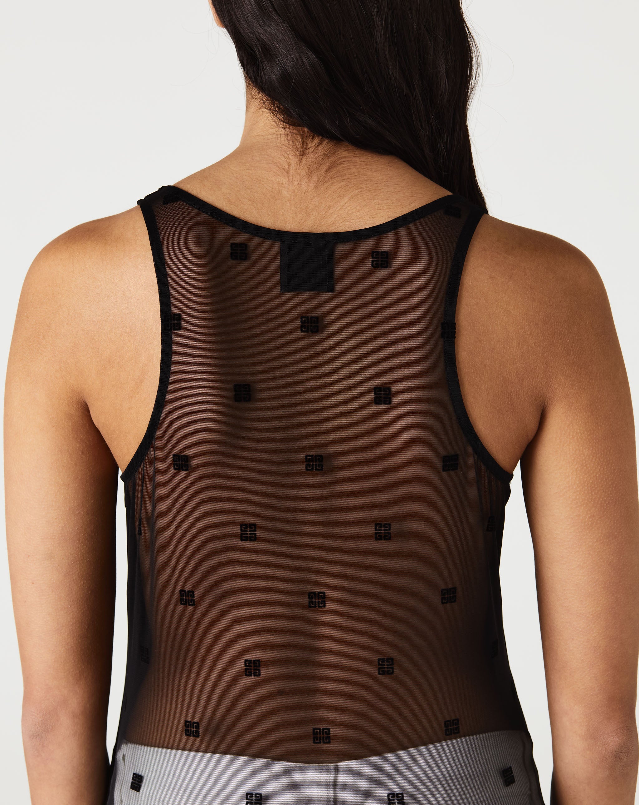 Sheer Back Tank Top