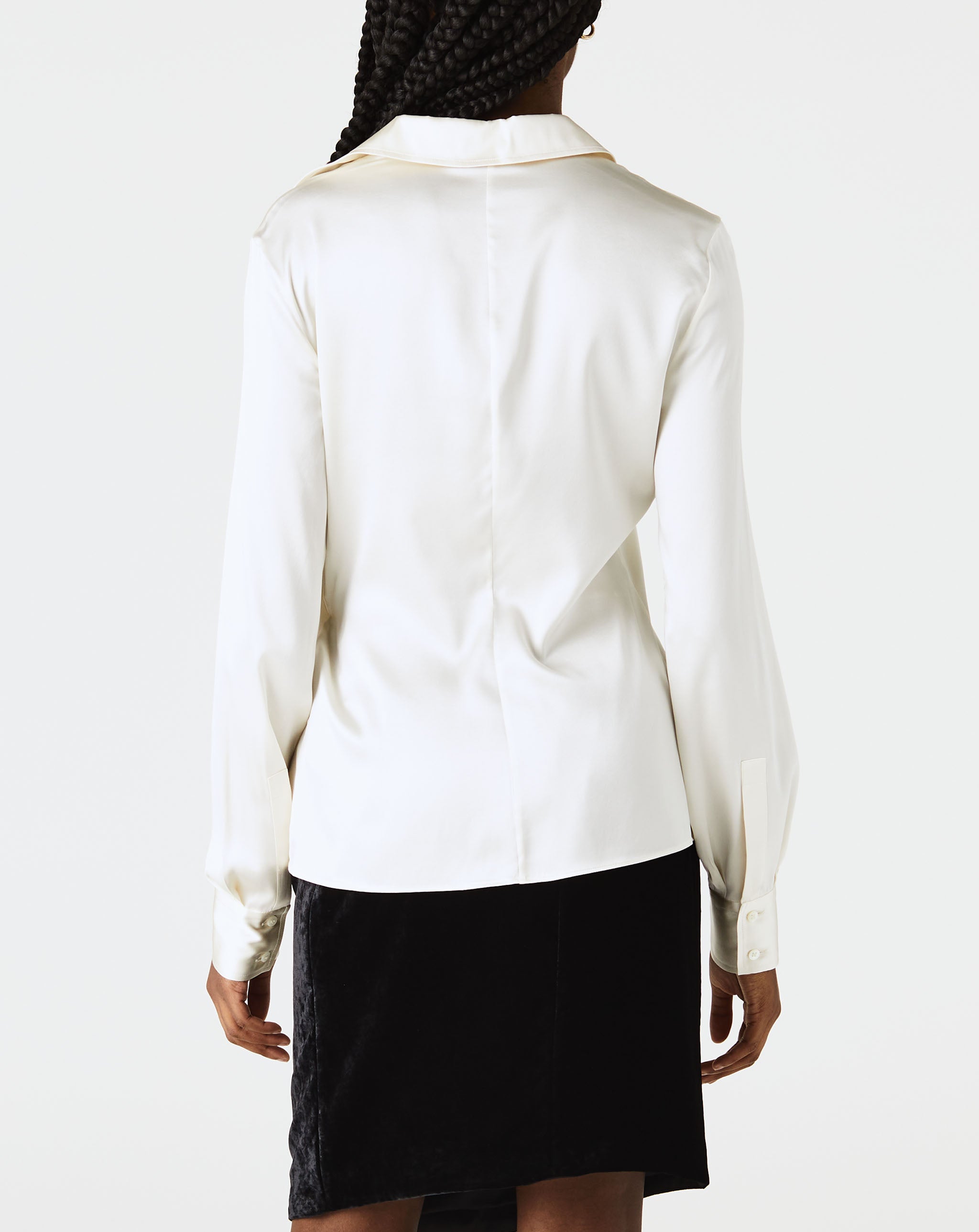Silk Satin Fitted Shirt