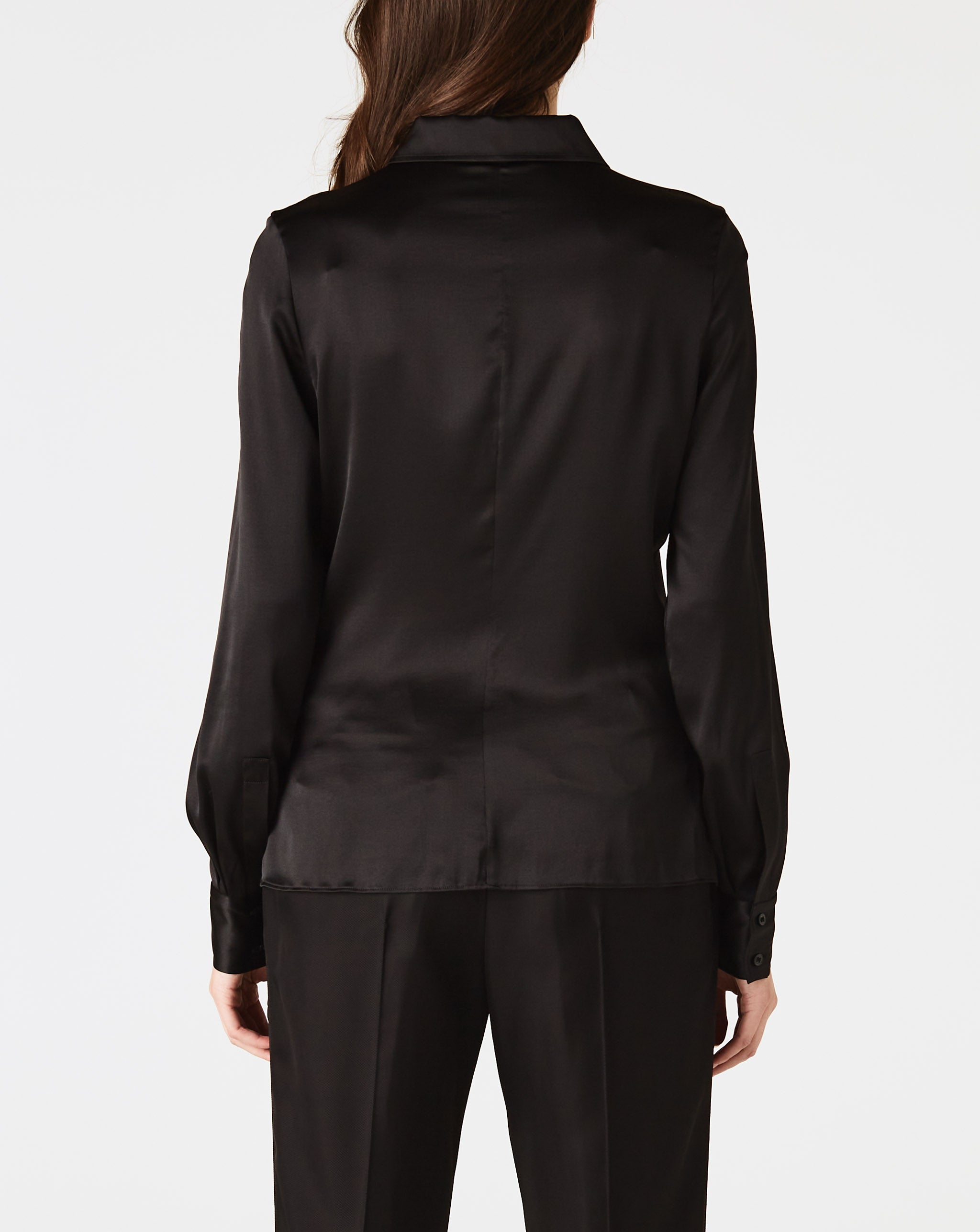 Silk Satin Fitted Shirt