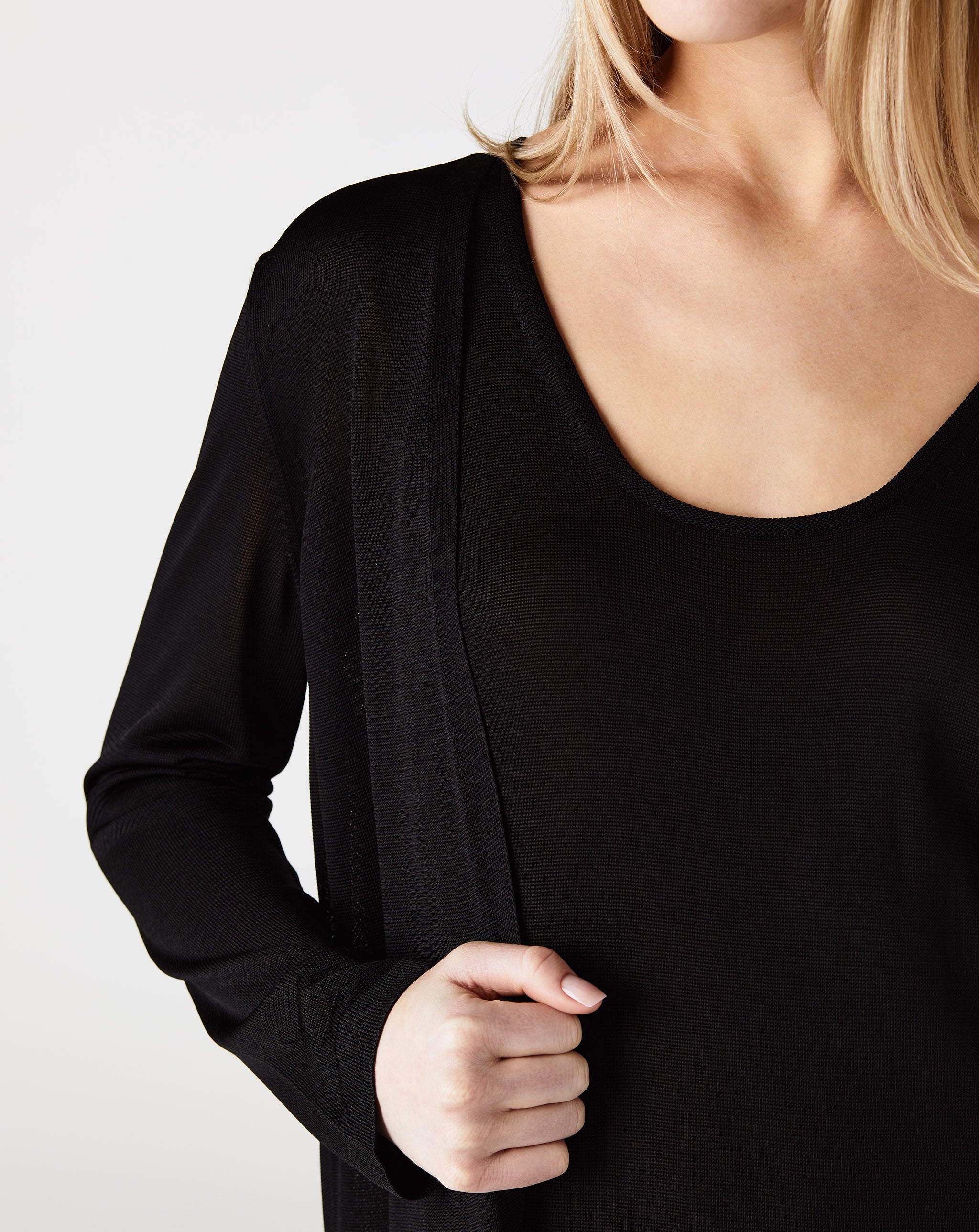 Slinky Viscose Midi Cardigan