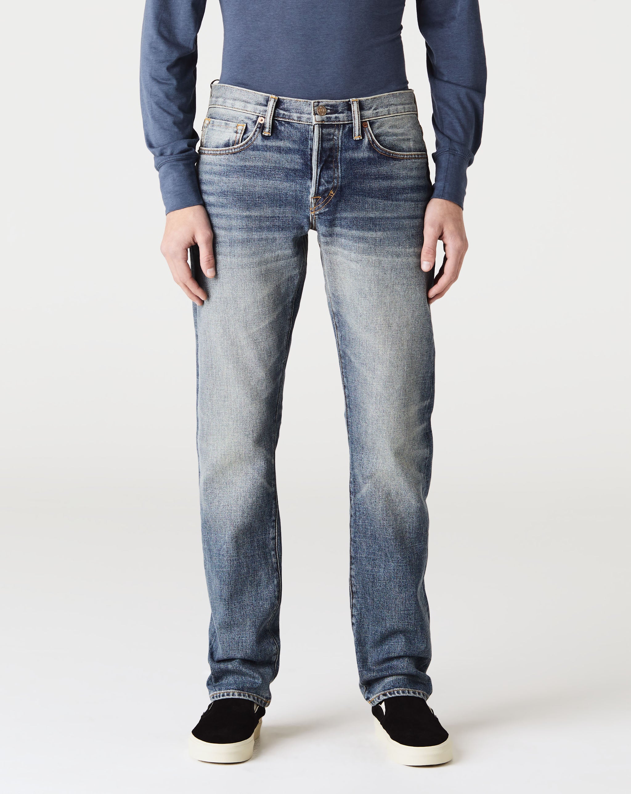Blue Denim Stretch Slim Fit