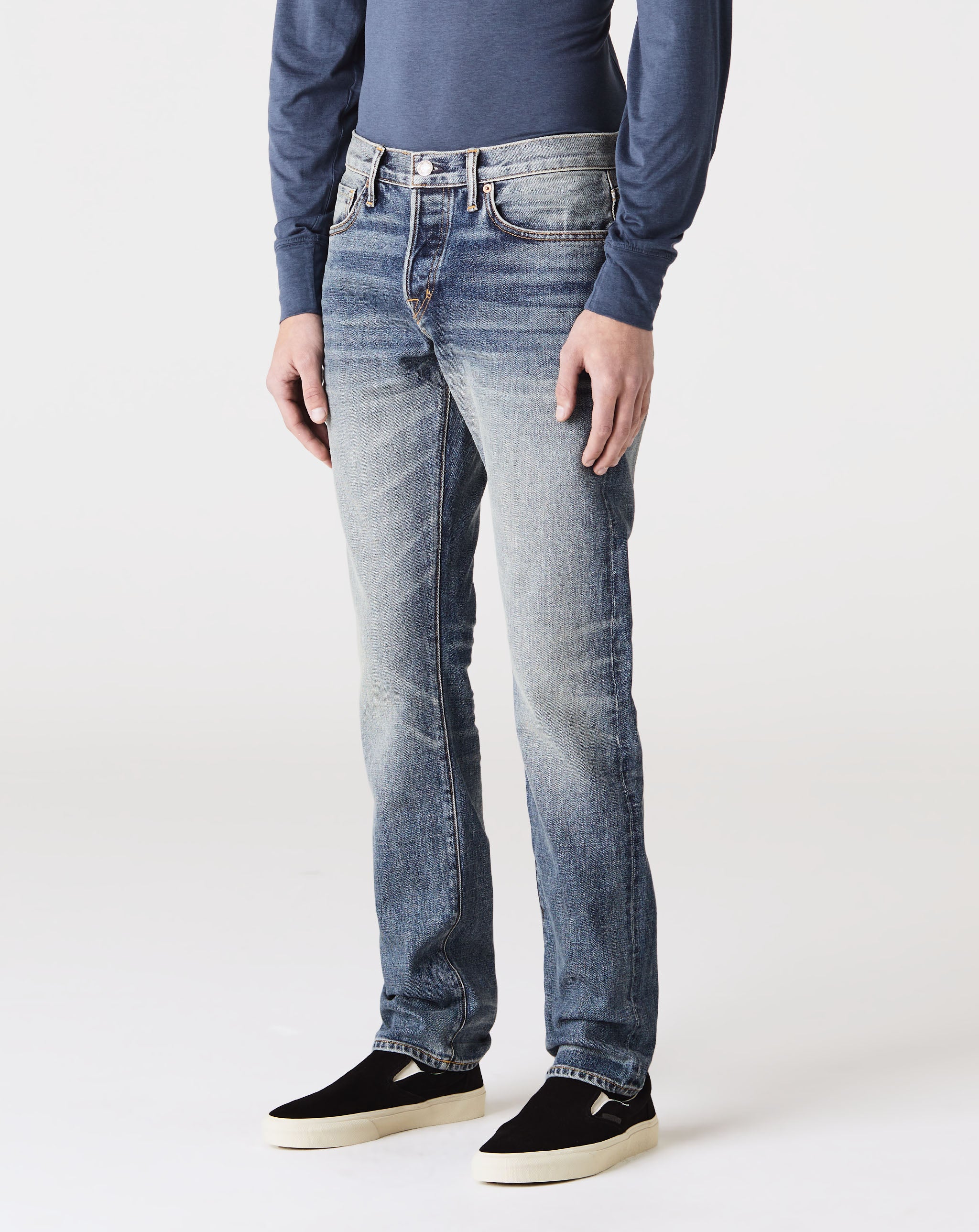 Blue Denim Stretch Slim Fit