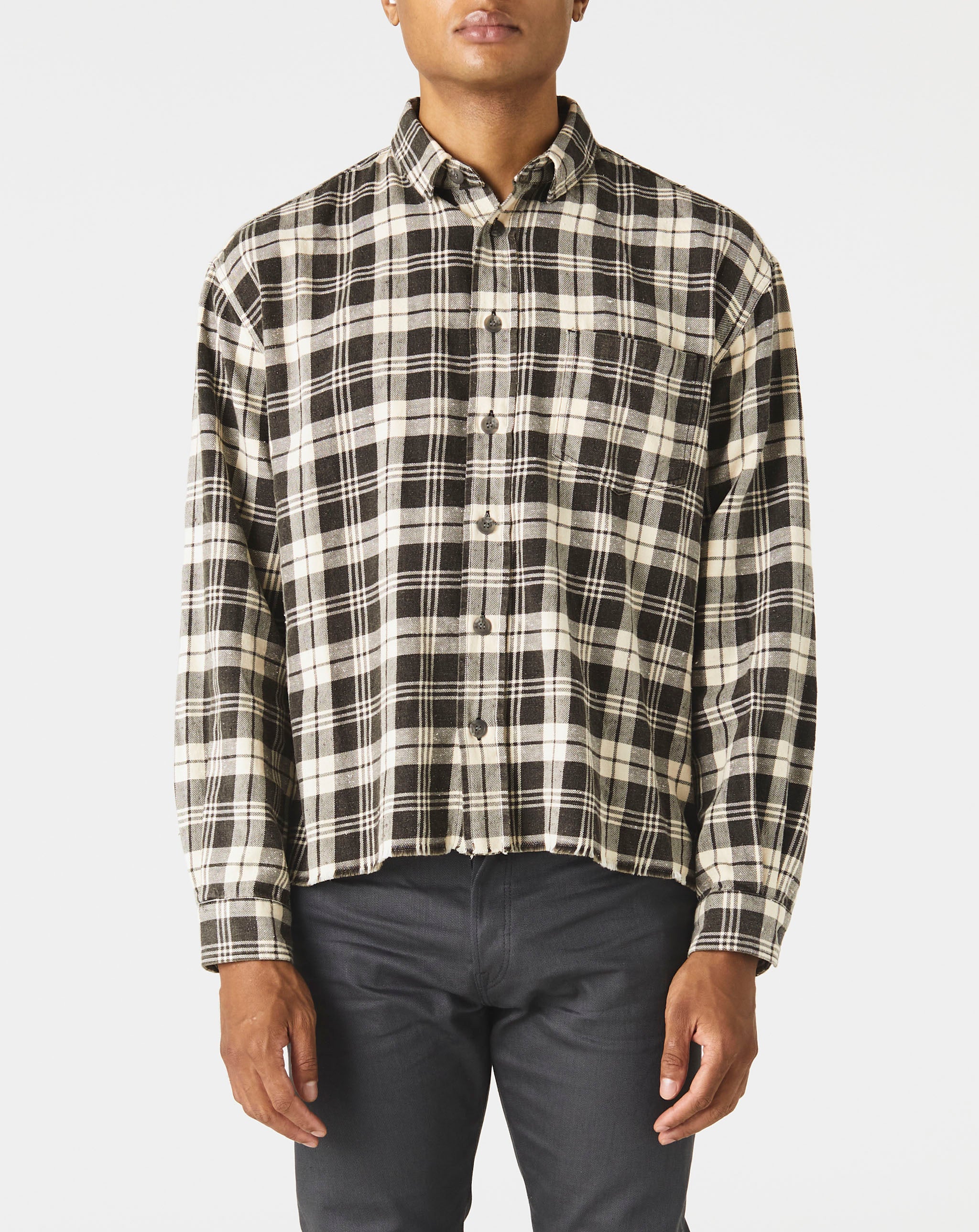 Checkered Oversized Button Down