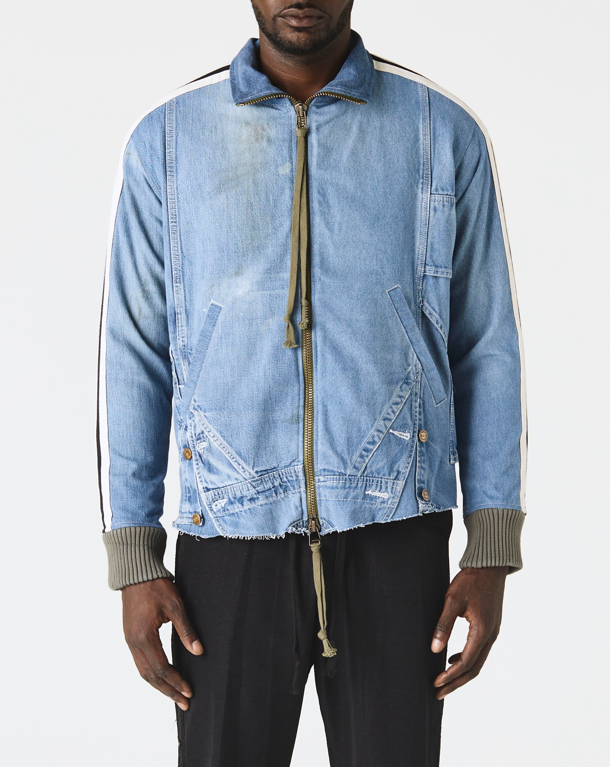 Denim Overall Track Jacket