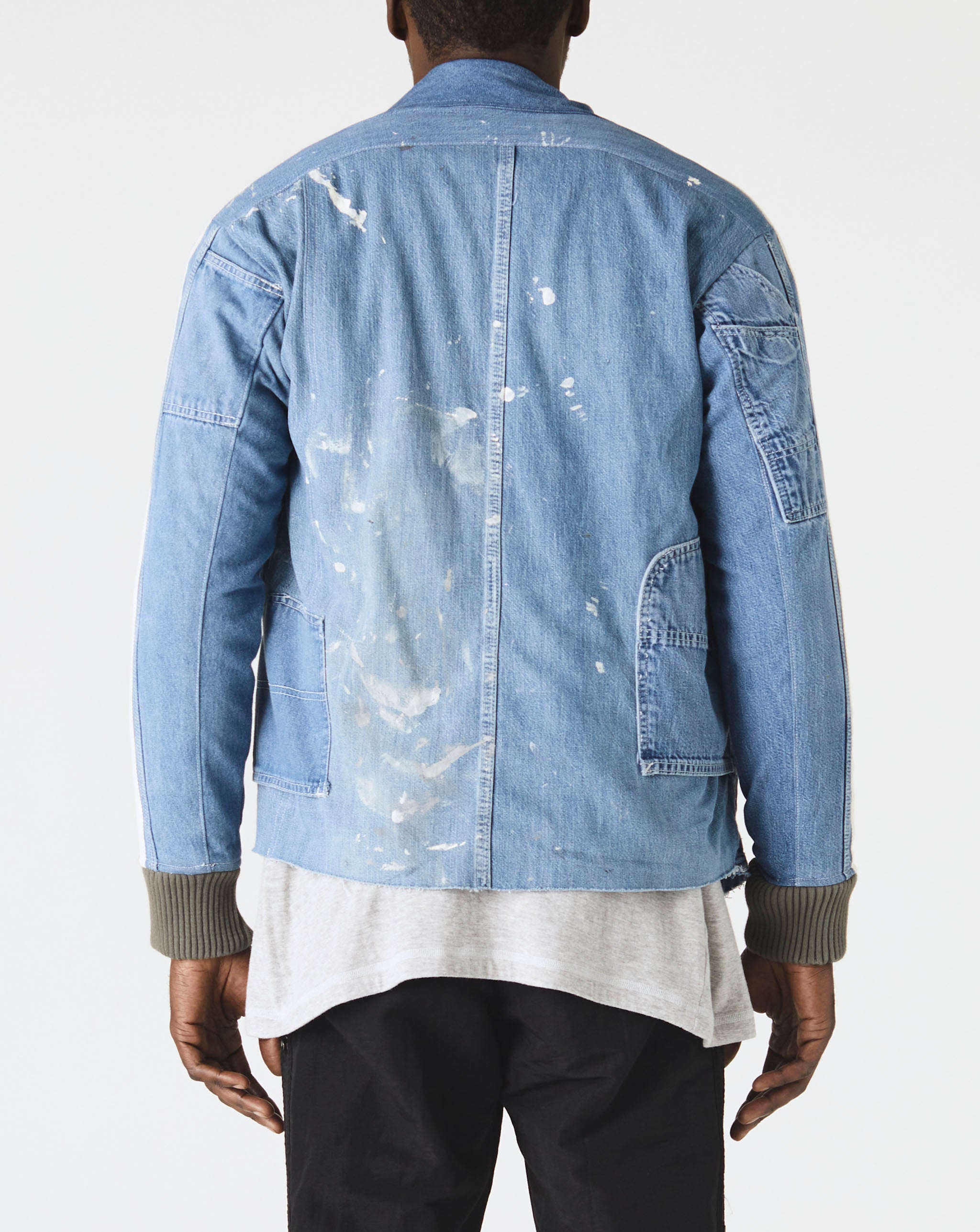 Denim Overall Track Jacket