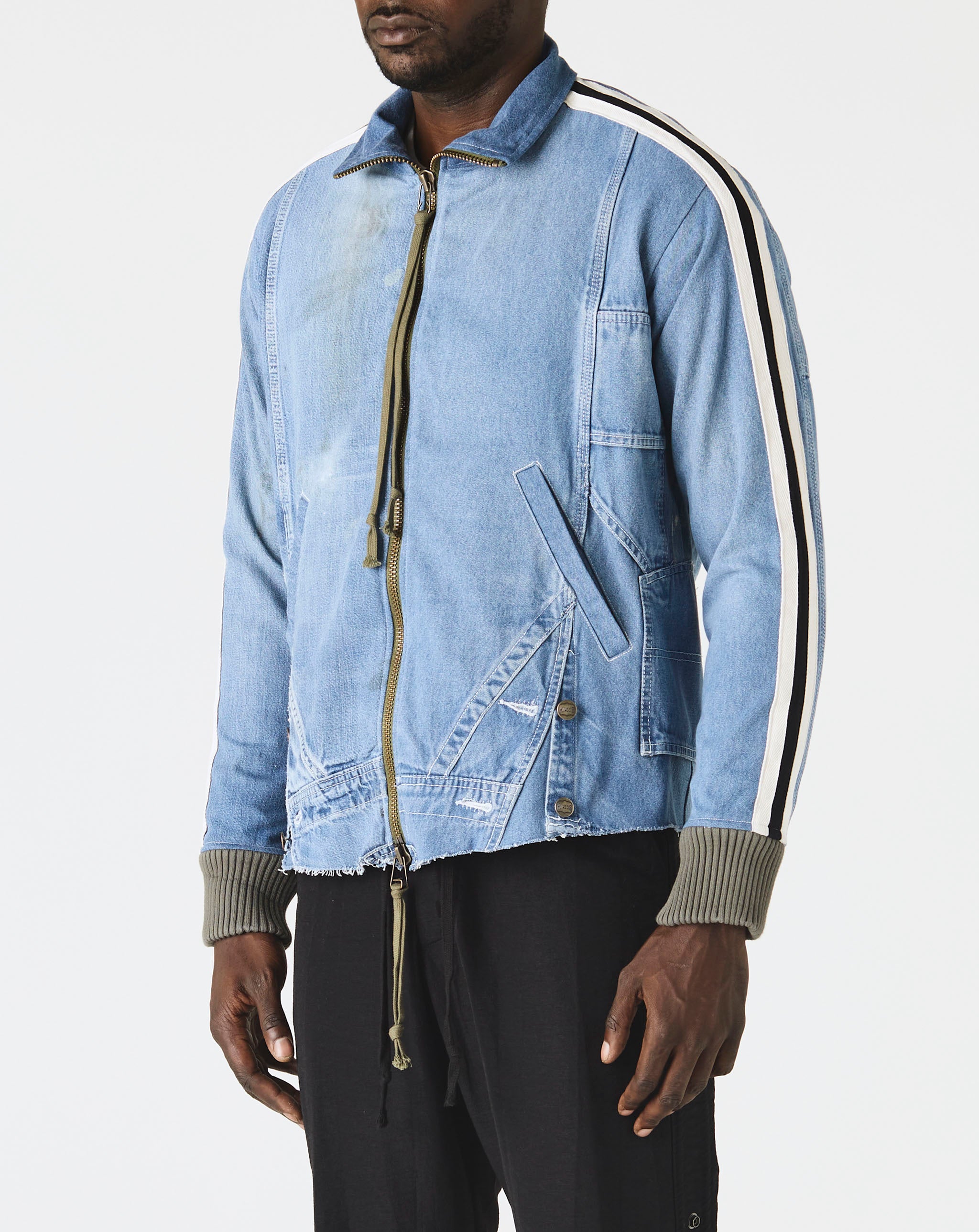 Denim Overall Track Jacket