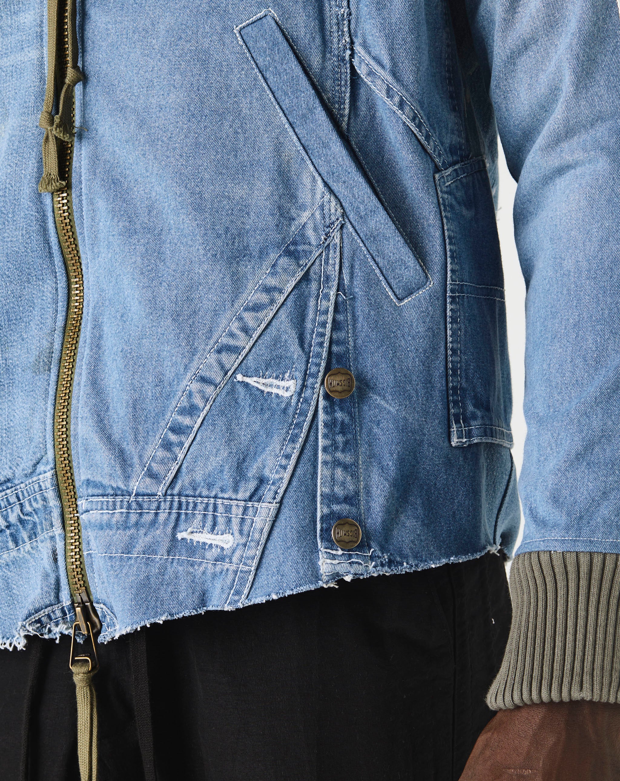 Denim Overall Track Jacket