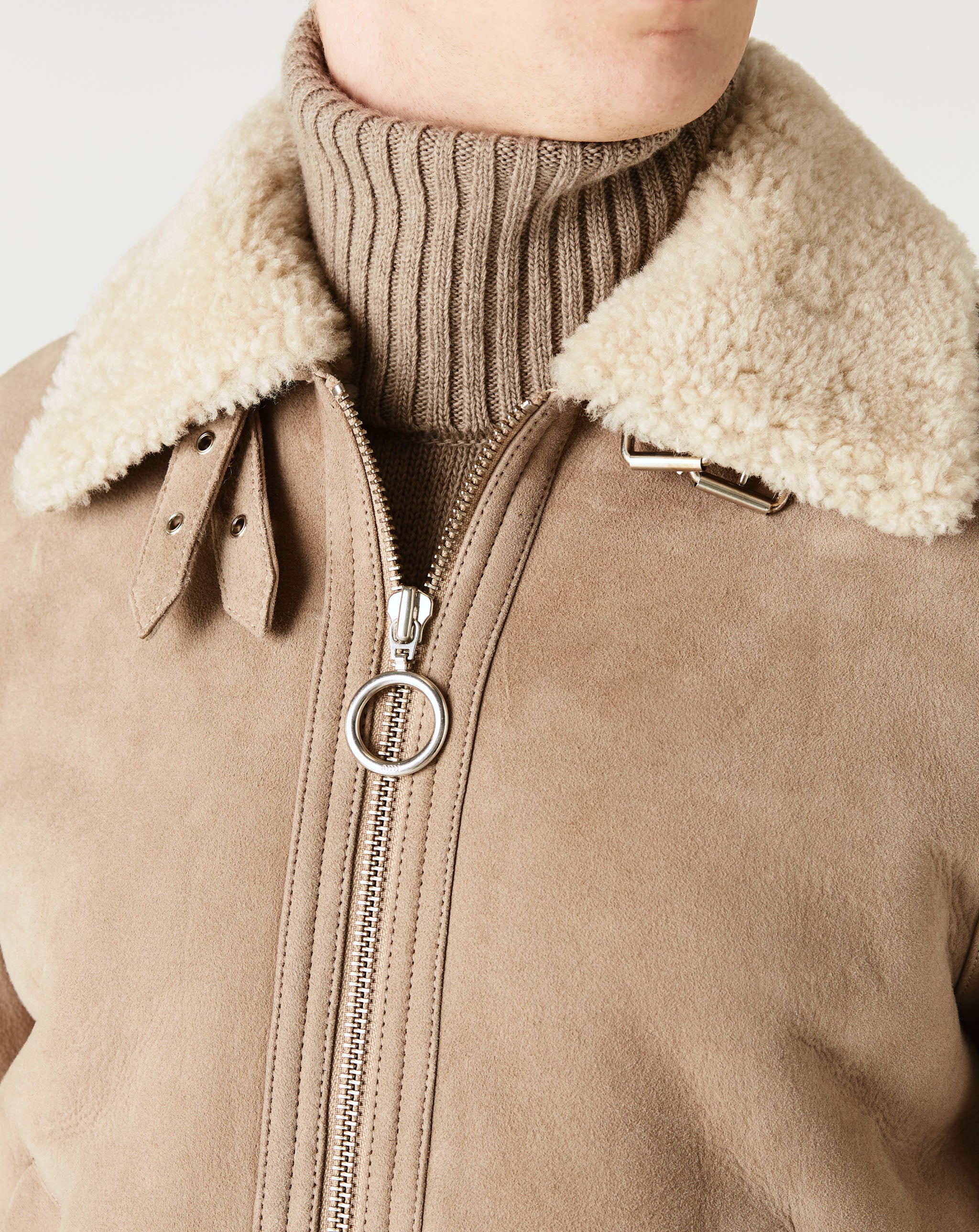 Shearling Zipped Jacket