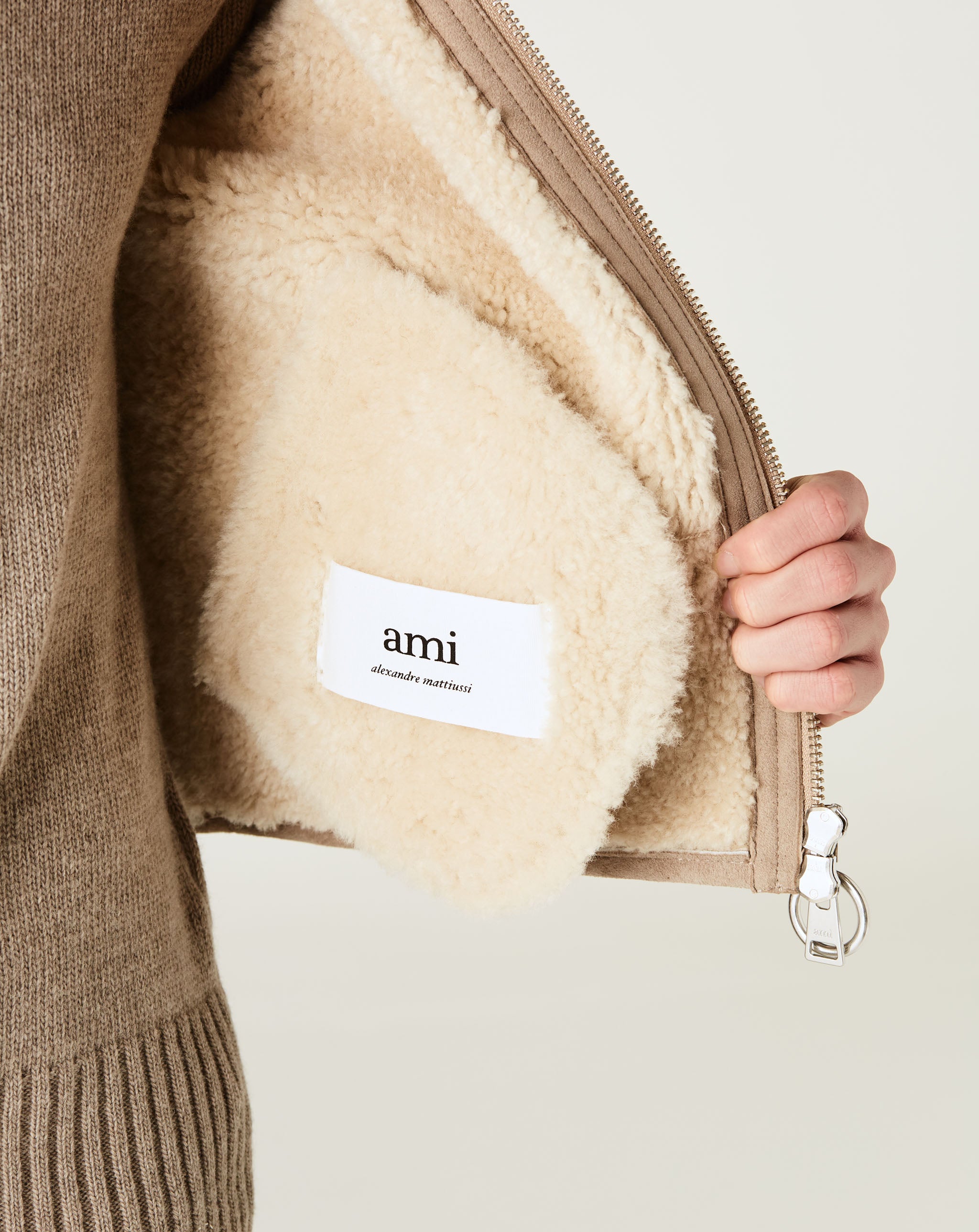 Shearling Zipped Jacket
