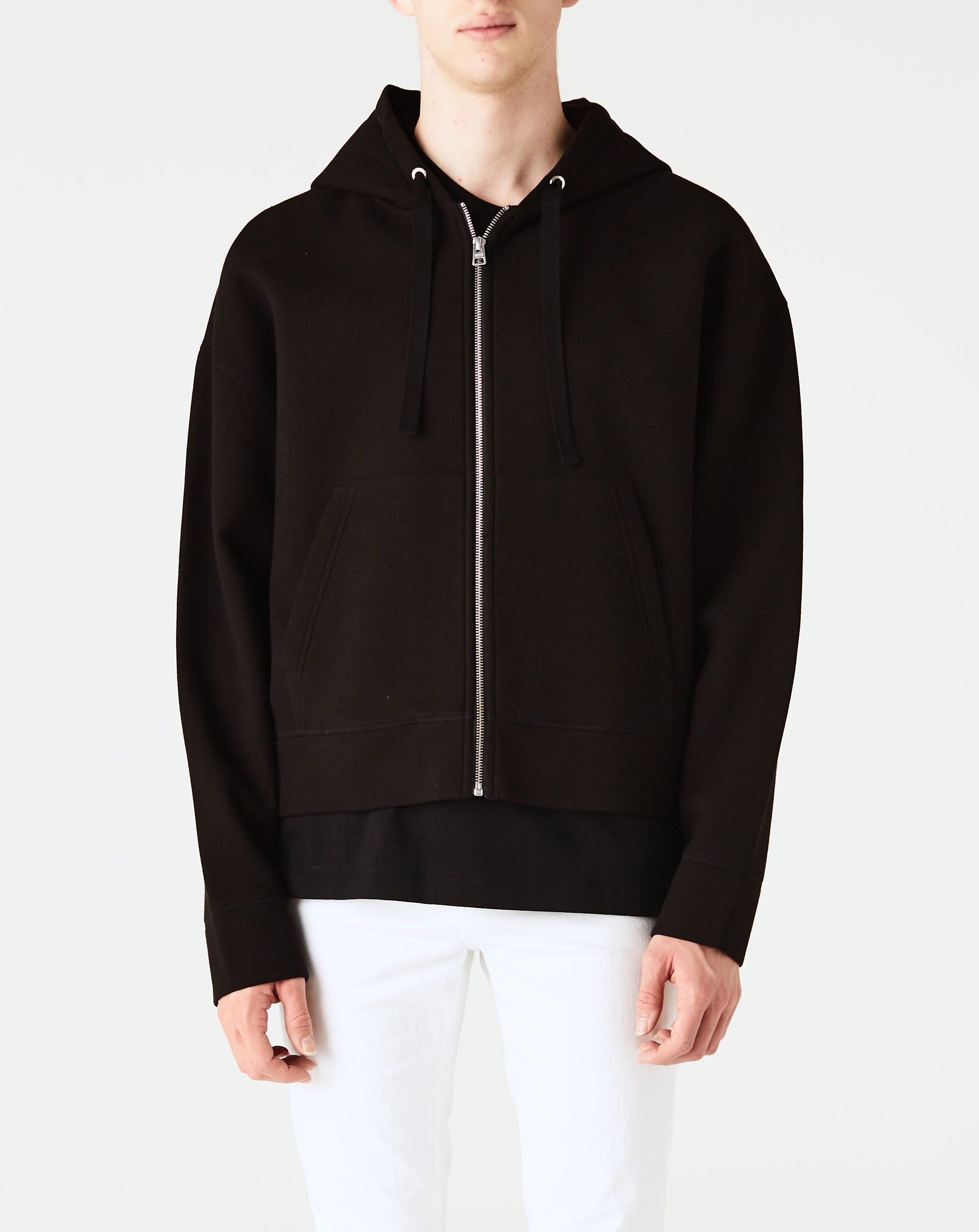 Viscose Wool Zip Hoodie