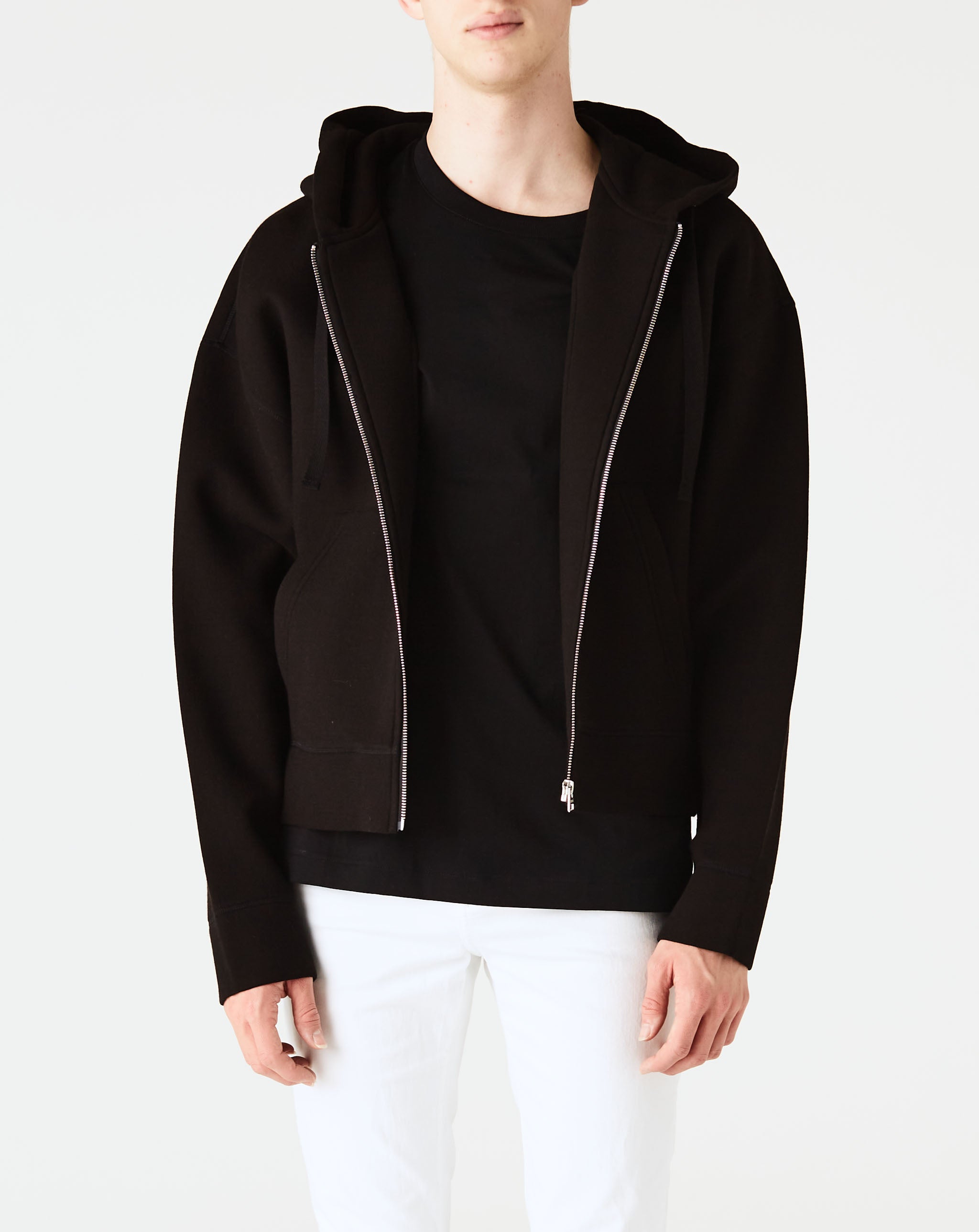 Viscose Wool Zip Hoodie