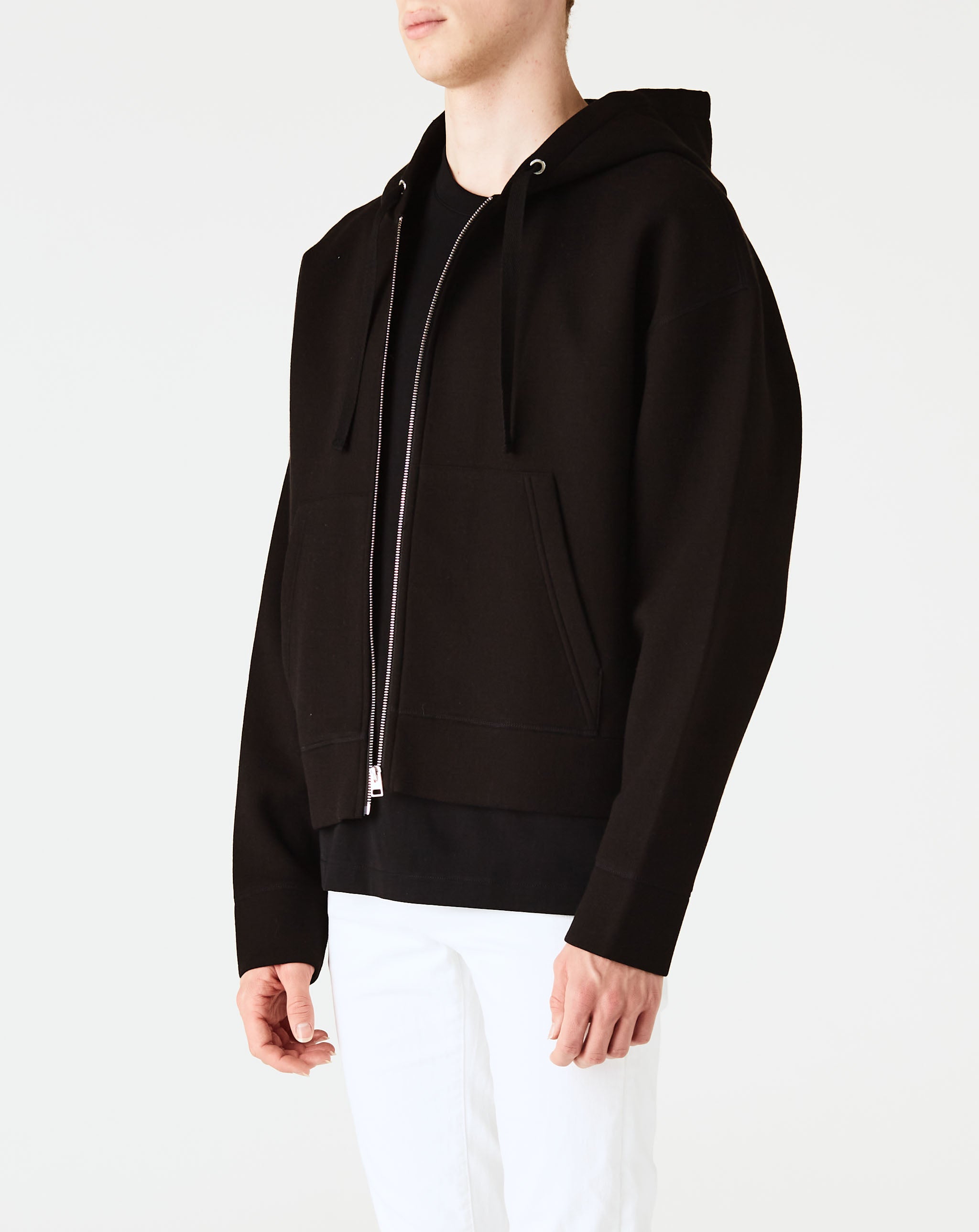 Viscose Wool Zip Hoodie