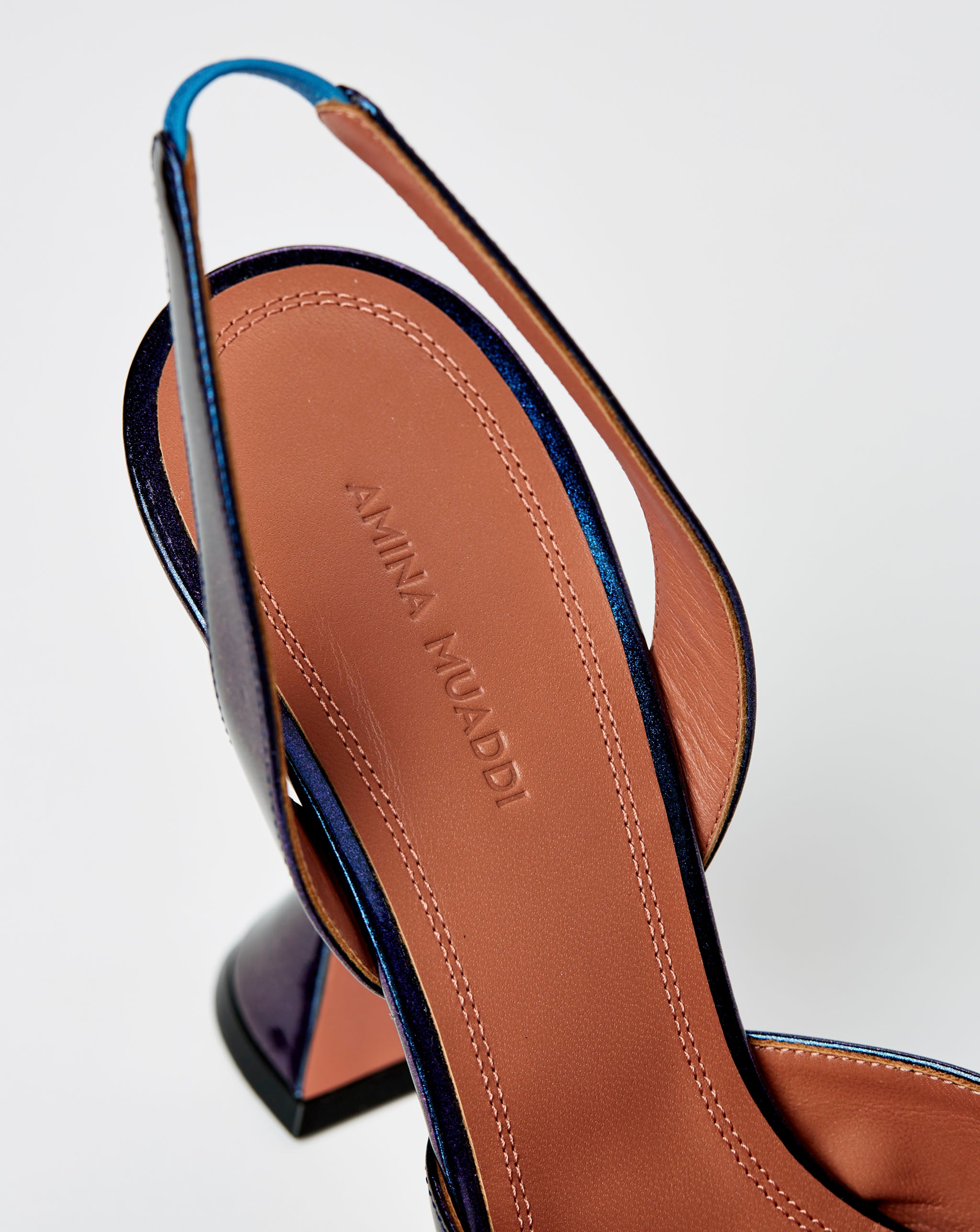 Holli Sling 95mm Patent Glitter