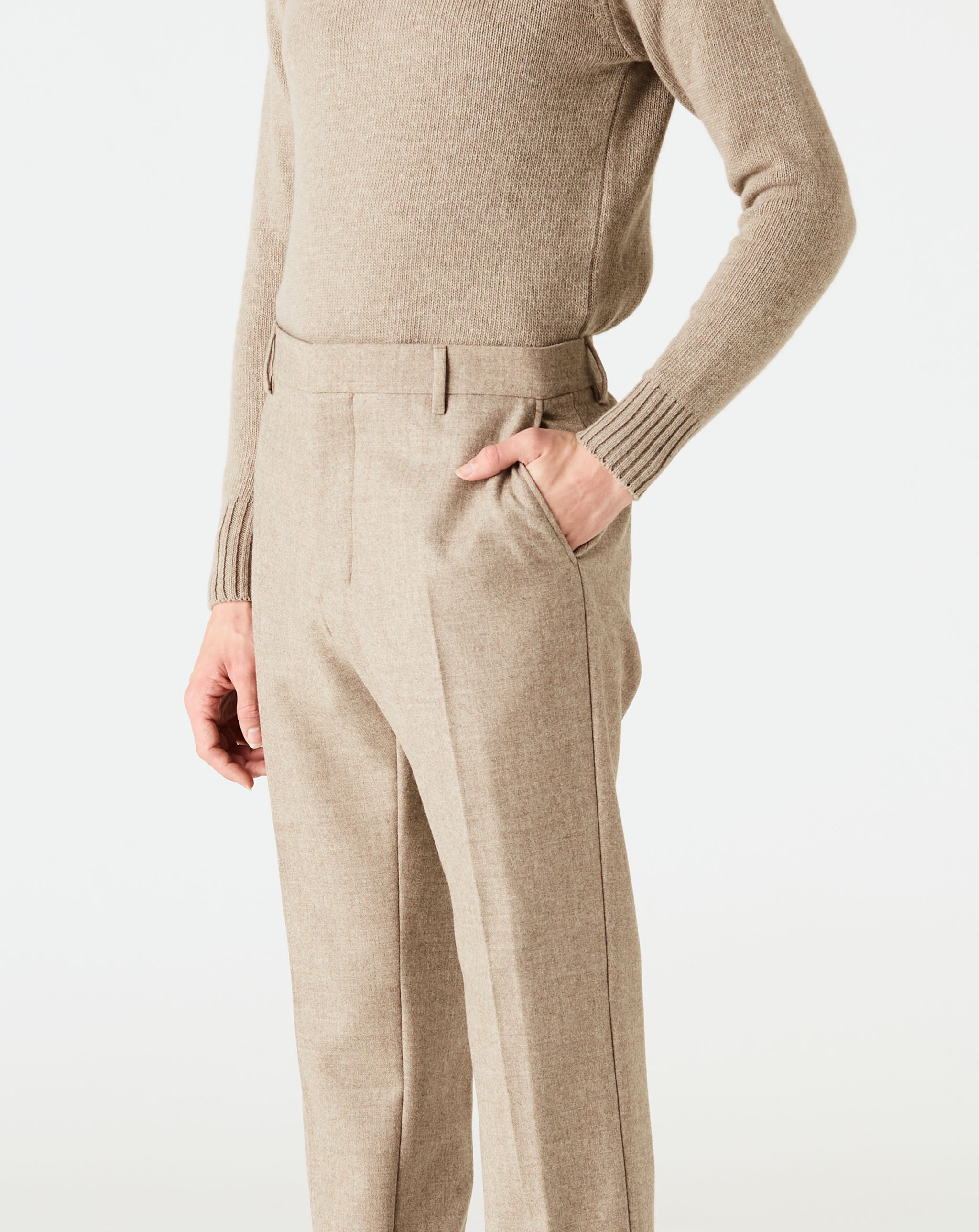 Cigarette Fit Trousers