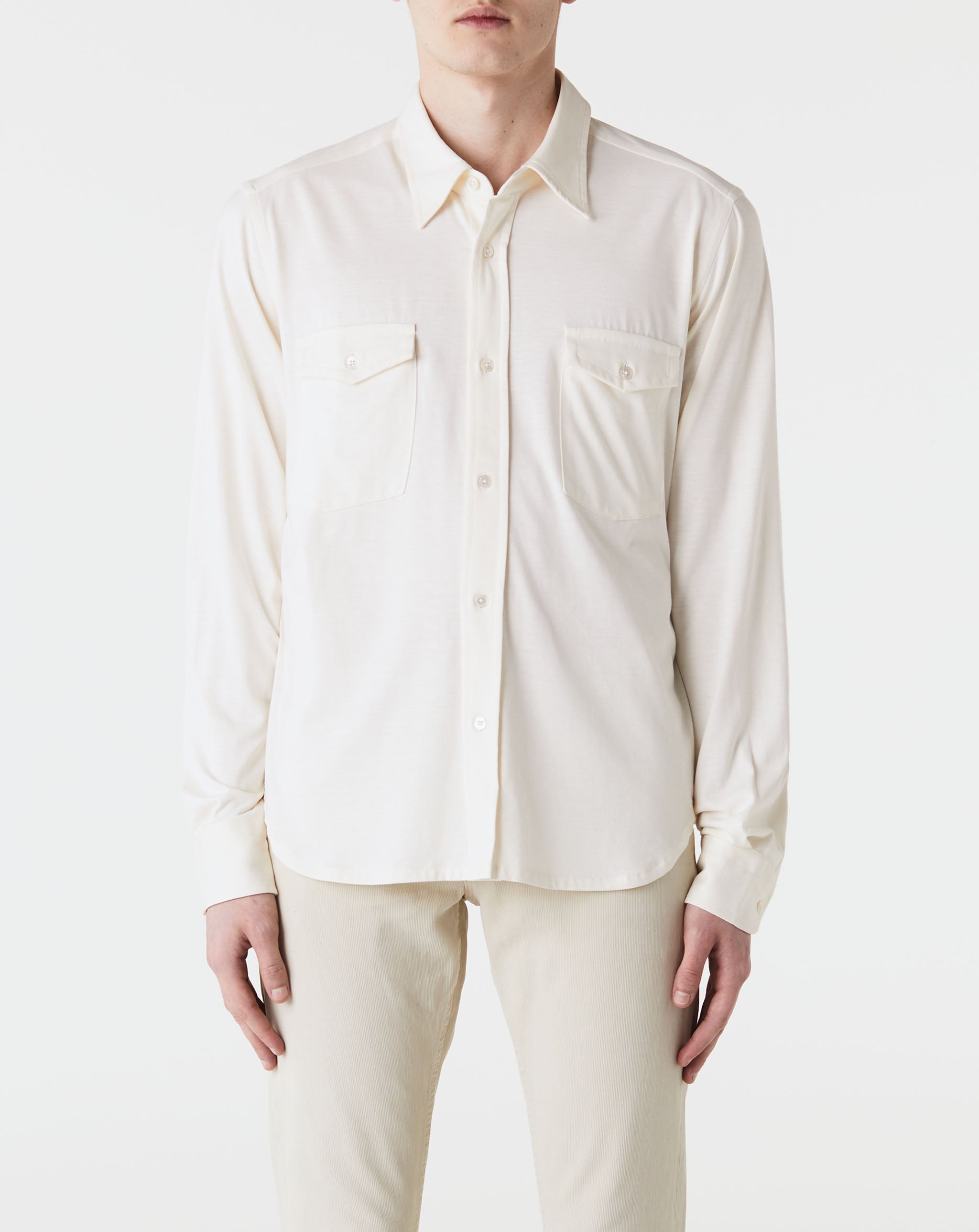 Silk Cotton Long Sleeve Shirt