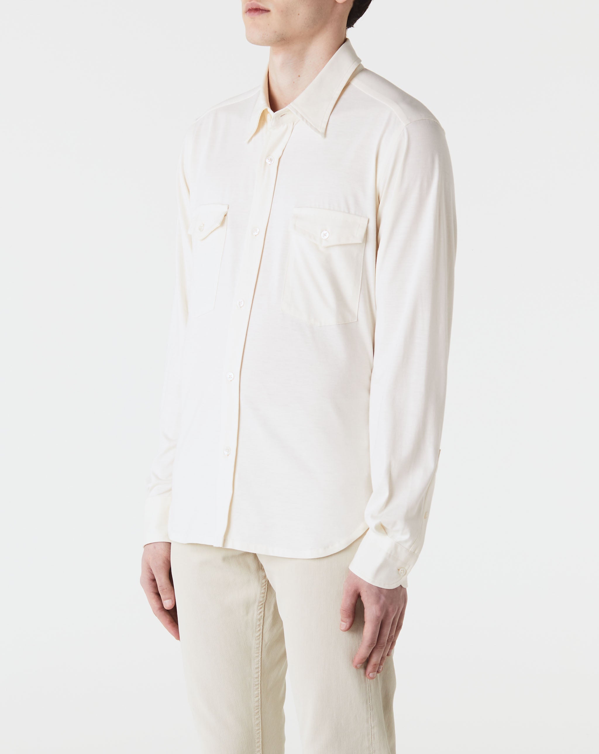 Silk Cotton Long Sleeve Shirt