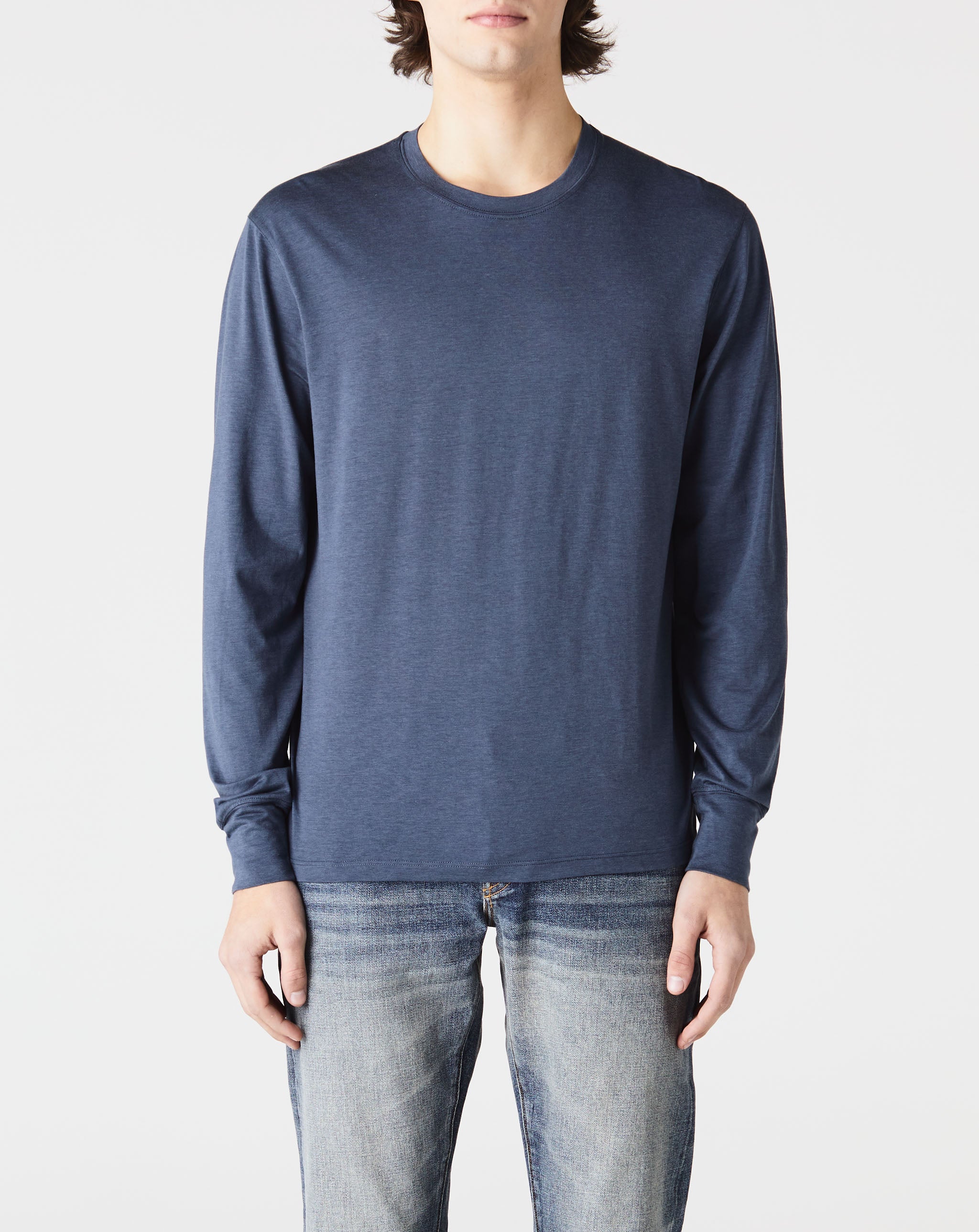 Lyocell Cotton Long Sleeve Crew Neck