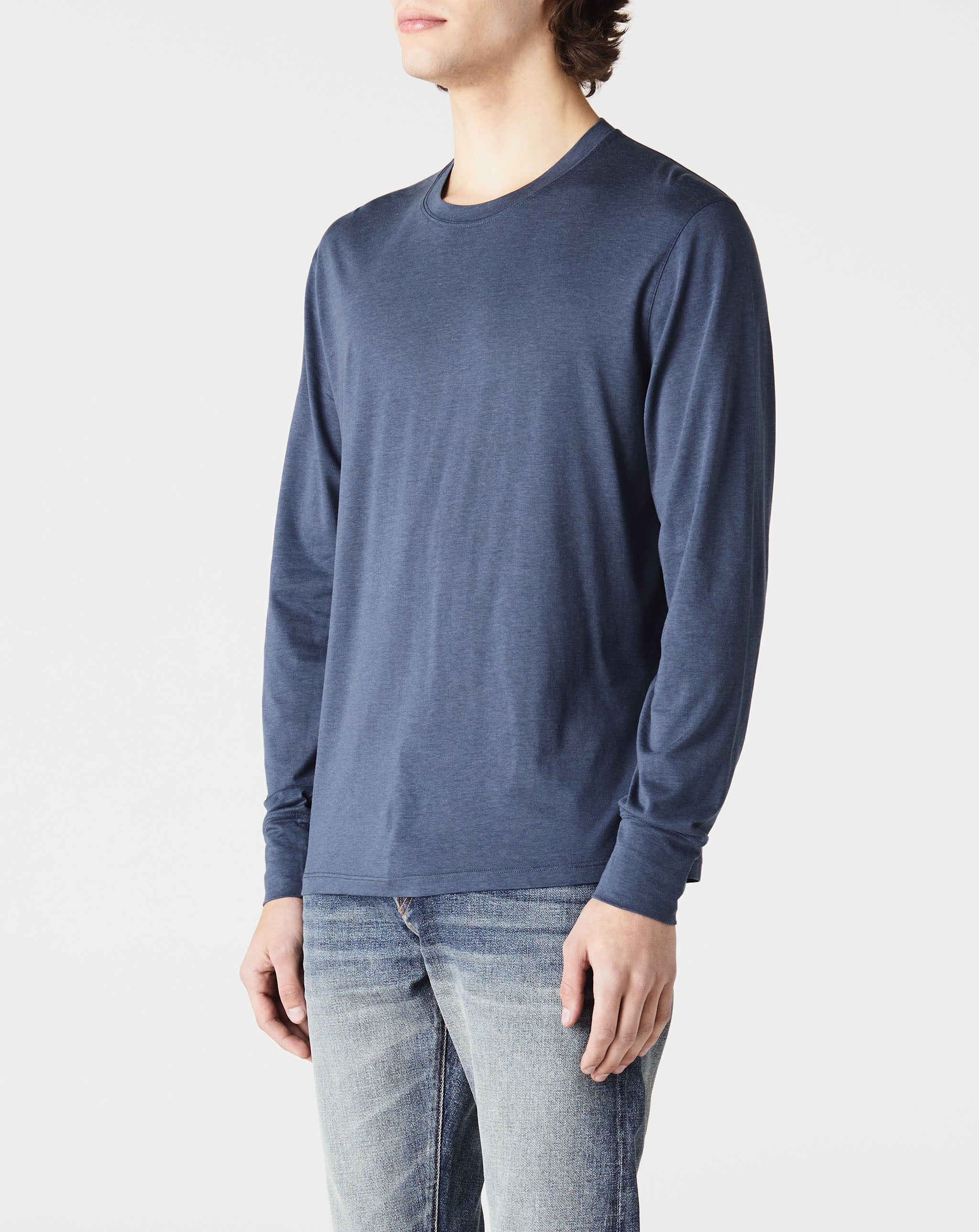 Lyocell Cotton Long Sleeve Crew Neck